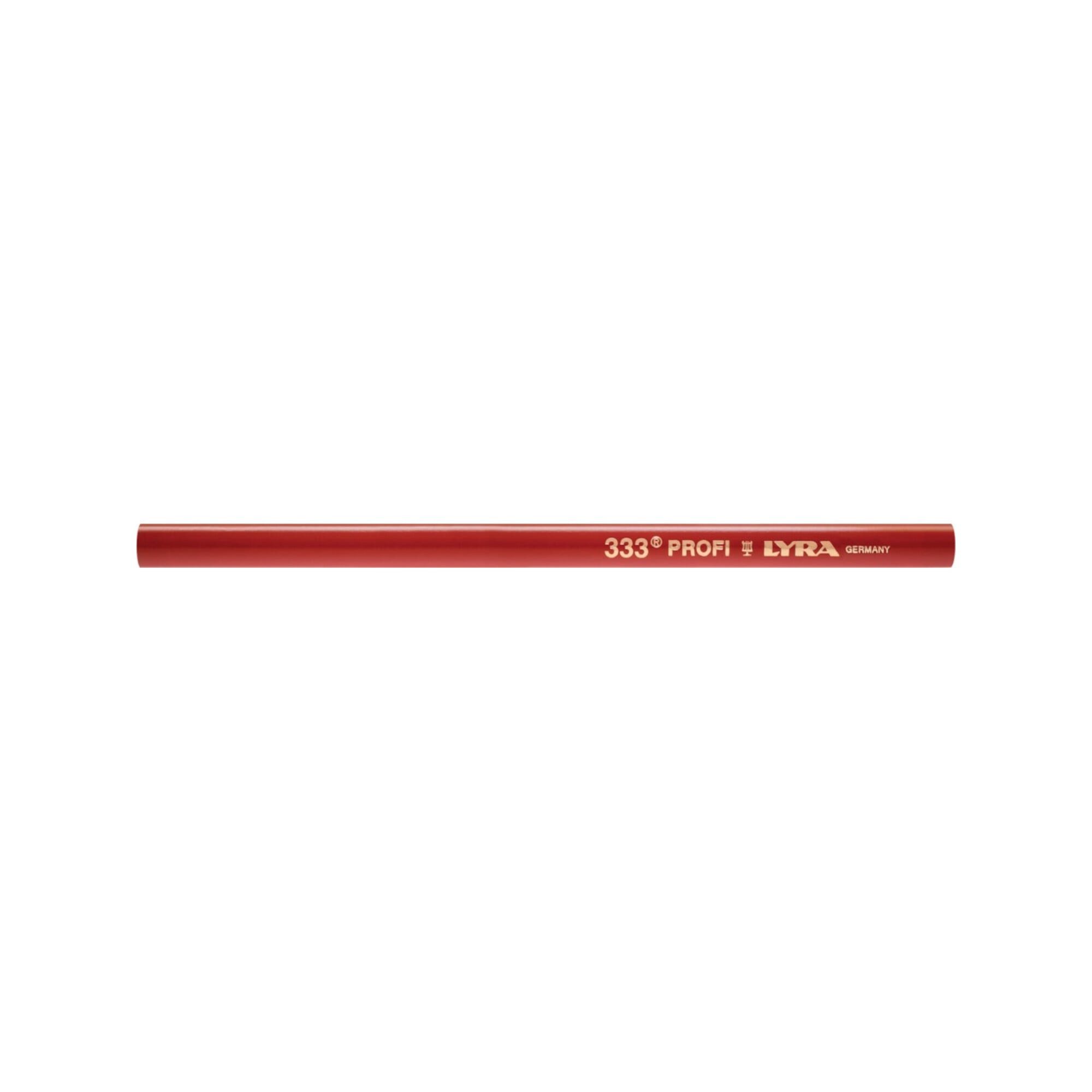 LYRA Lyra Zimmermannsbleistift oval 333 rot 24cm Pak.a12