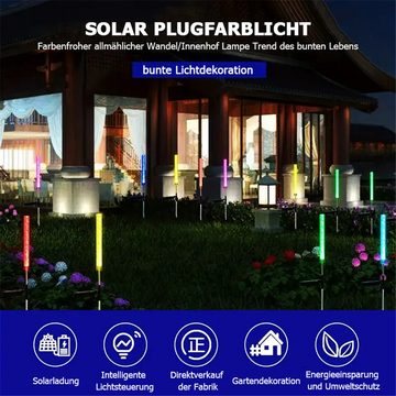 Bifurcation Außen-Stehlampe 2 Stück wasserdichte Solar-Gartenleuchten für den Außenbereich, Zur Verwendung auf Terrassen, Rasenflächen und Terrassen
