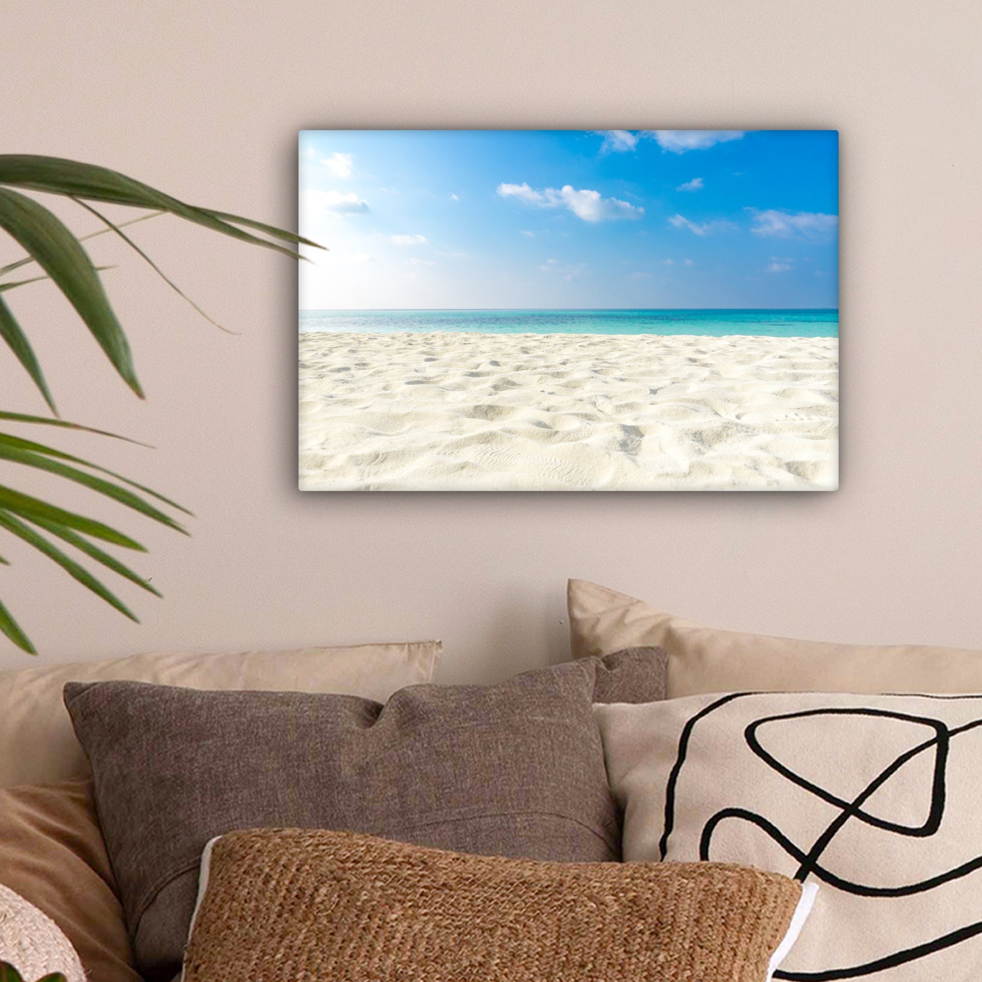 OneMillionCanvasses® Leinwandbild Strand - Licht - günstig online kaufen