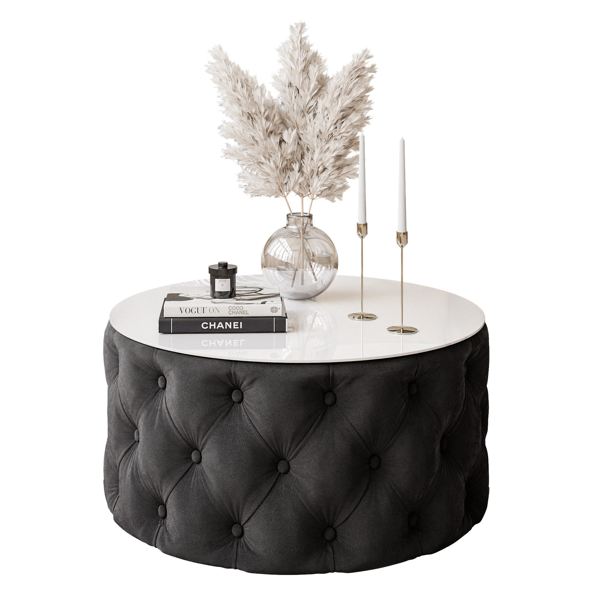 Lookway Couchtisch CHESTERFIELD 70 cm runder günstig online kaufen