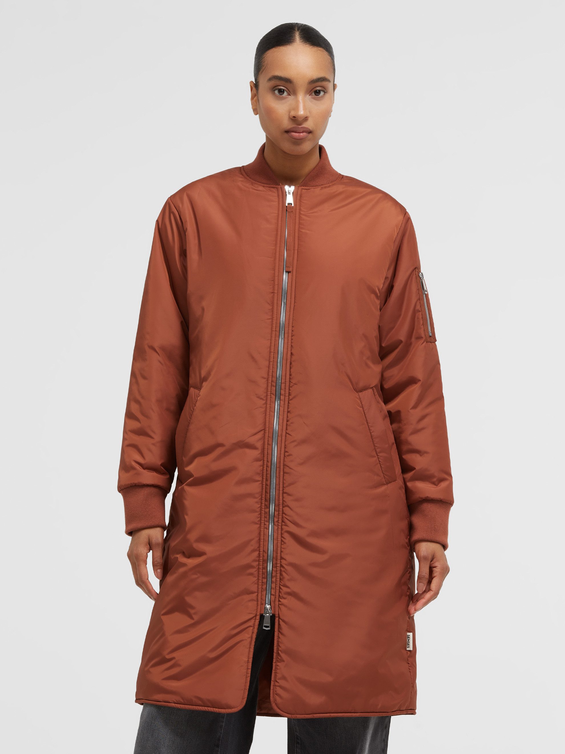 SENSES.THE LABEL Langjacke mit Zwei-Wege-Reißverschluss – Bild 3 von 5