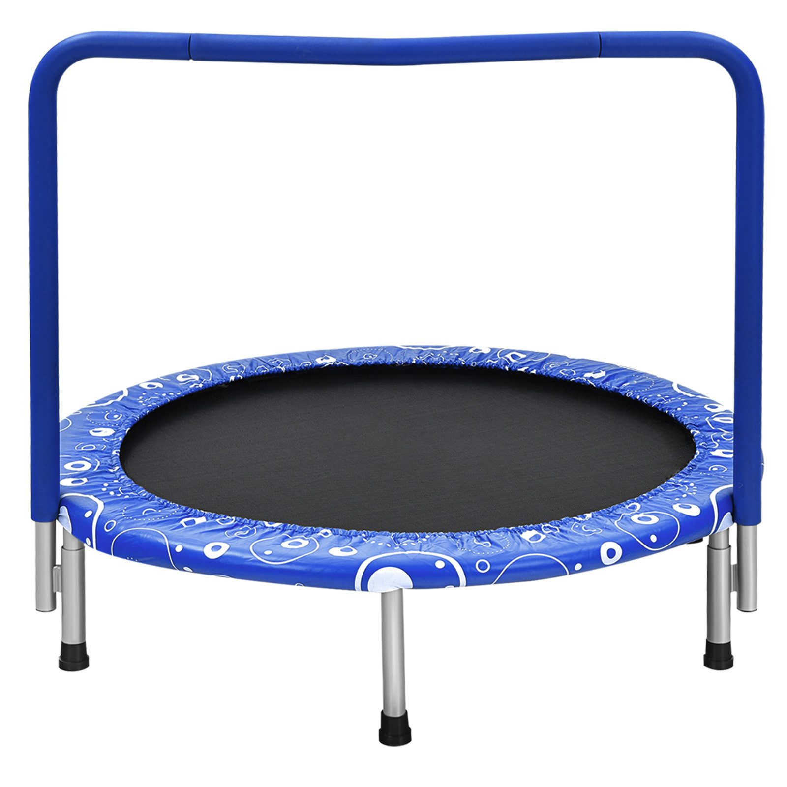 COSTWAY Kindertrampolin, Ø 92 cm, klappbar mit Griff, bis 150kg günstig online kaufen
