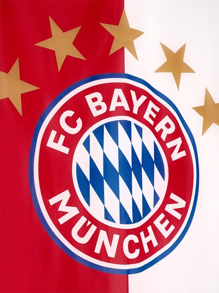 FC Bayern München Fahne Bannerfahne Logo