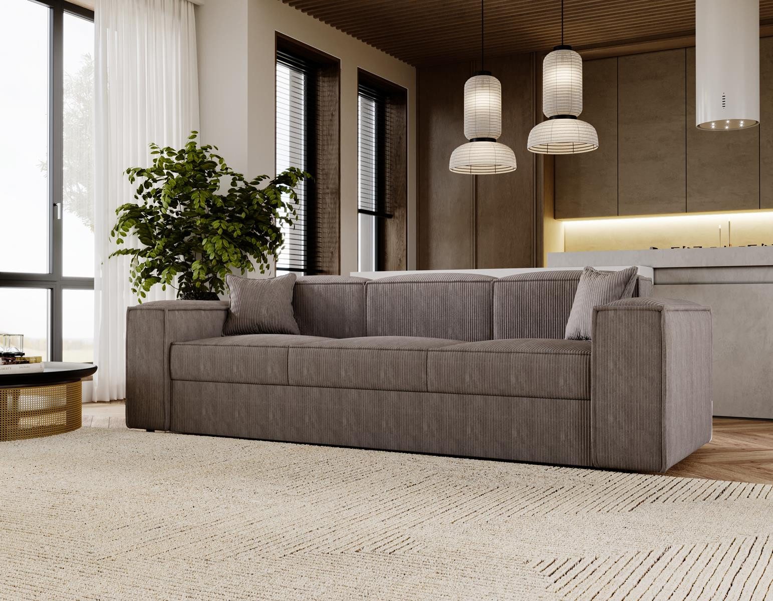 Compleo Schlafsofa modern 252 cm breit, günstig online kaufen
