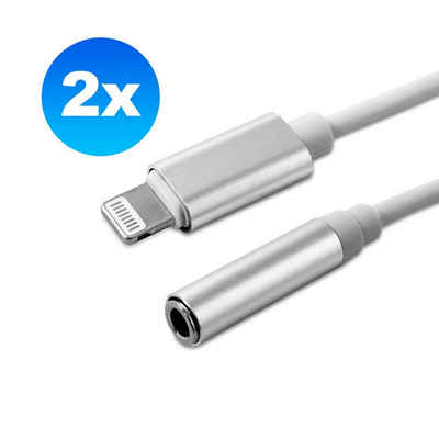 EAXUS 8pin Kopfhörer-Adapter - für iPhone & iPad Audio-Adapter 8 Pin für iPhone/iPad/iPod zu 3,5-mm-Klinke, 13 cm, Ohrhörer Adapter