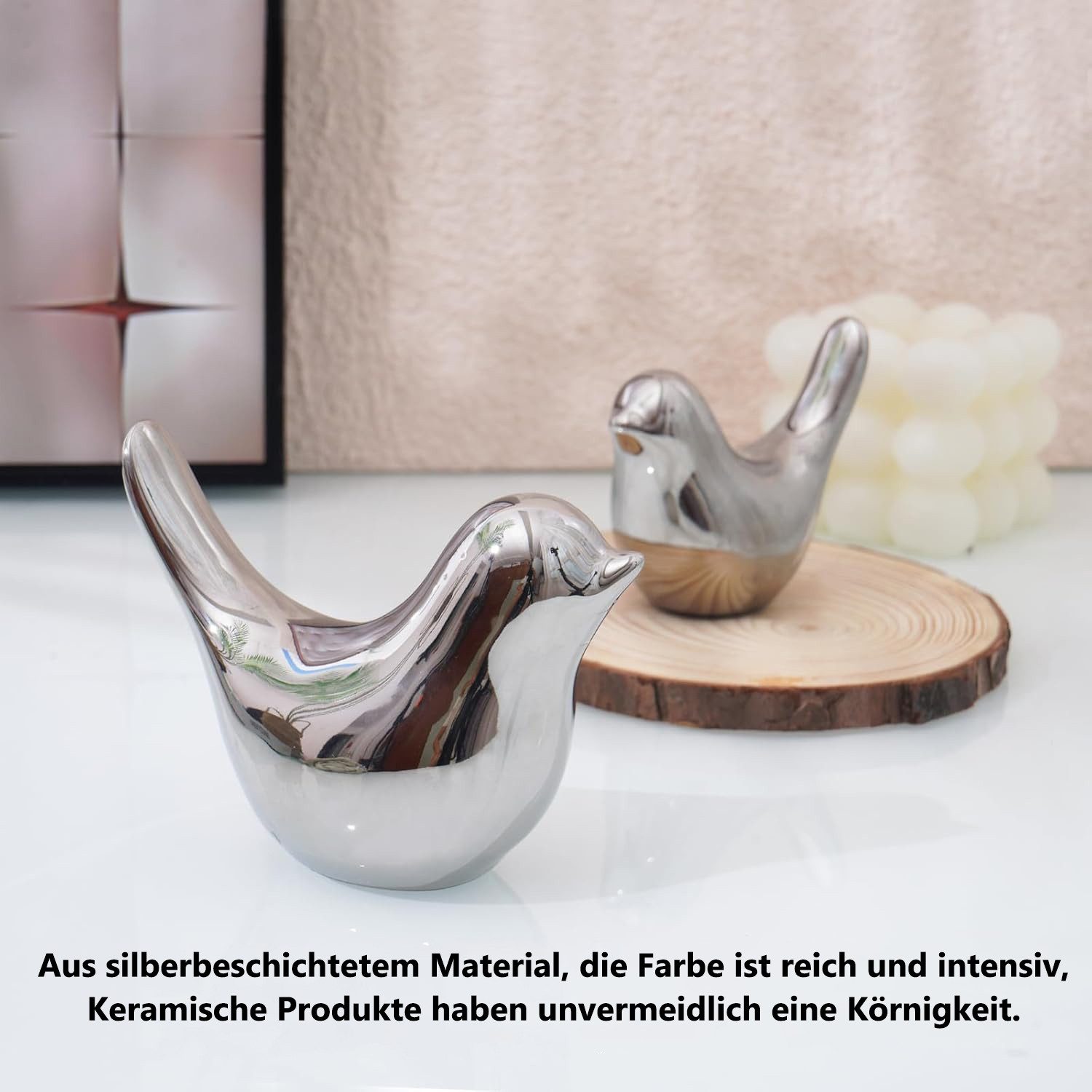 Kaket Dekofigur Keramik Vogel-Deko (2er Set) günstig online kaufen