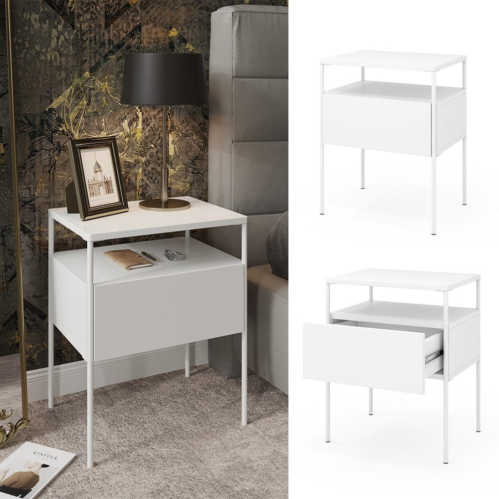 Vicco Nachtschrank Mira, Weiß, 40 x günstig online kaufen