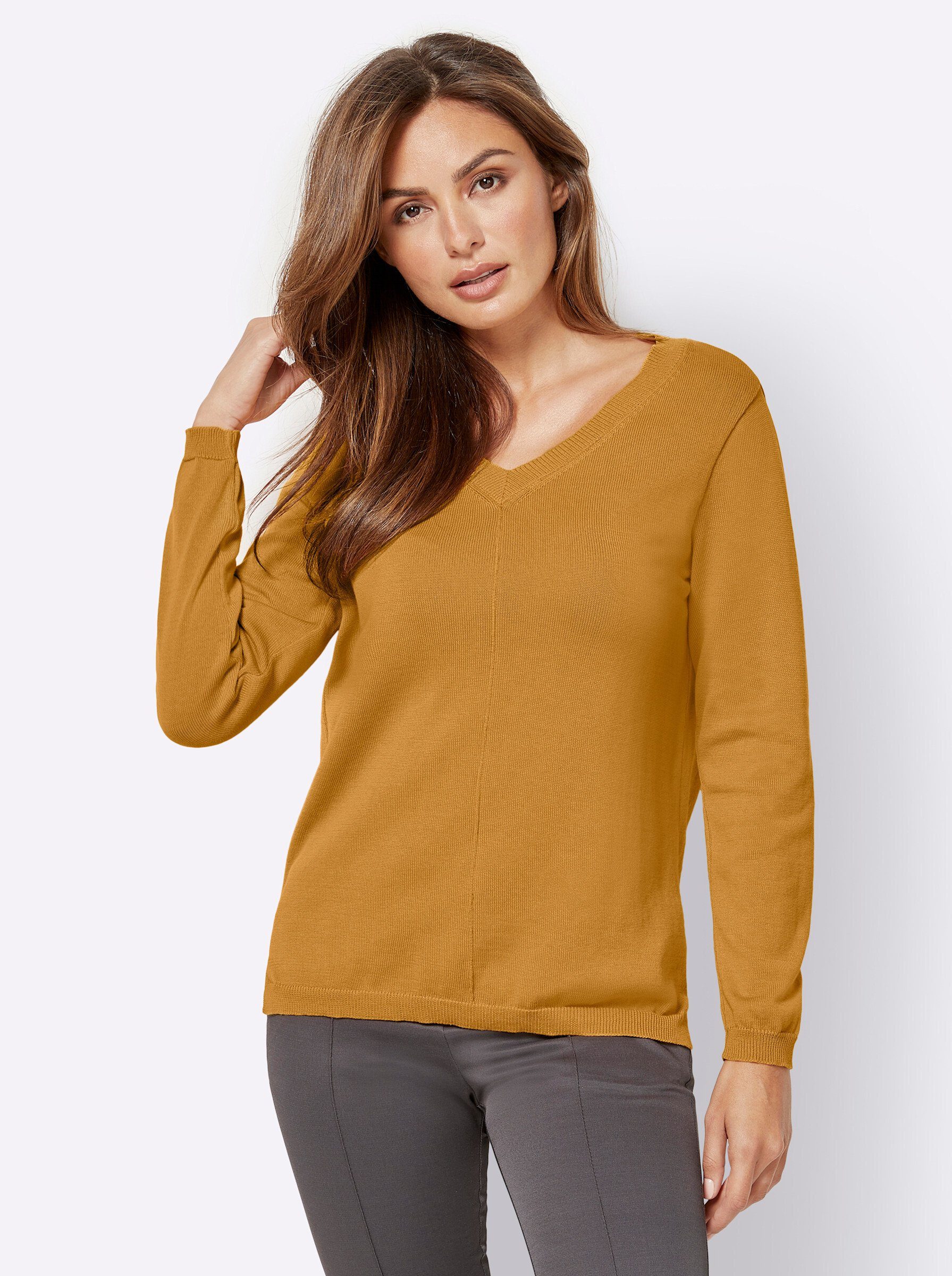 WITT WEIDEN Strickpullover curry