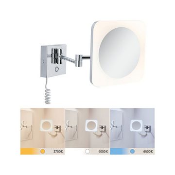Paulmann LED Wandleuchte Jora IP44 White Switch 60lm 230V 3,3W Chrom, Weiß, Spiegel, LED fest integriert, Tageslichtweiß, Kosmetikspiegel