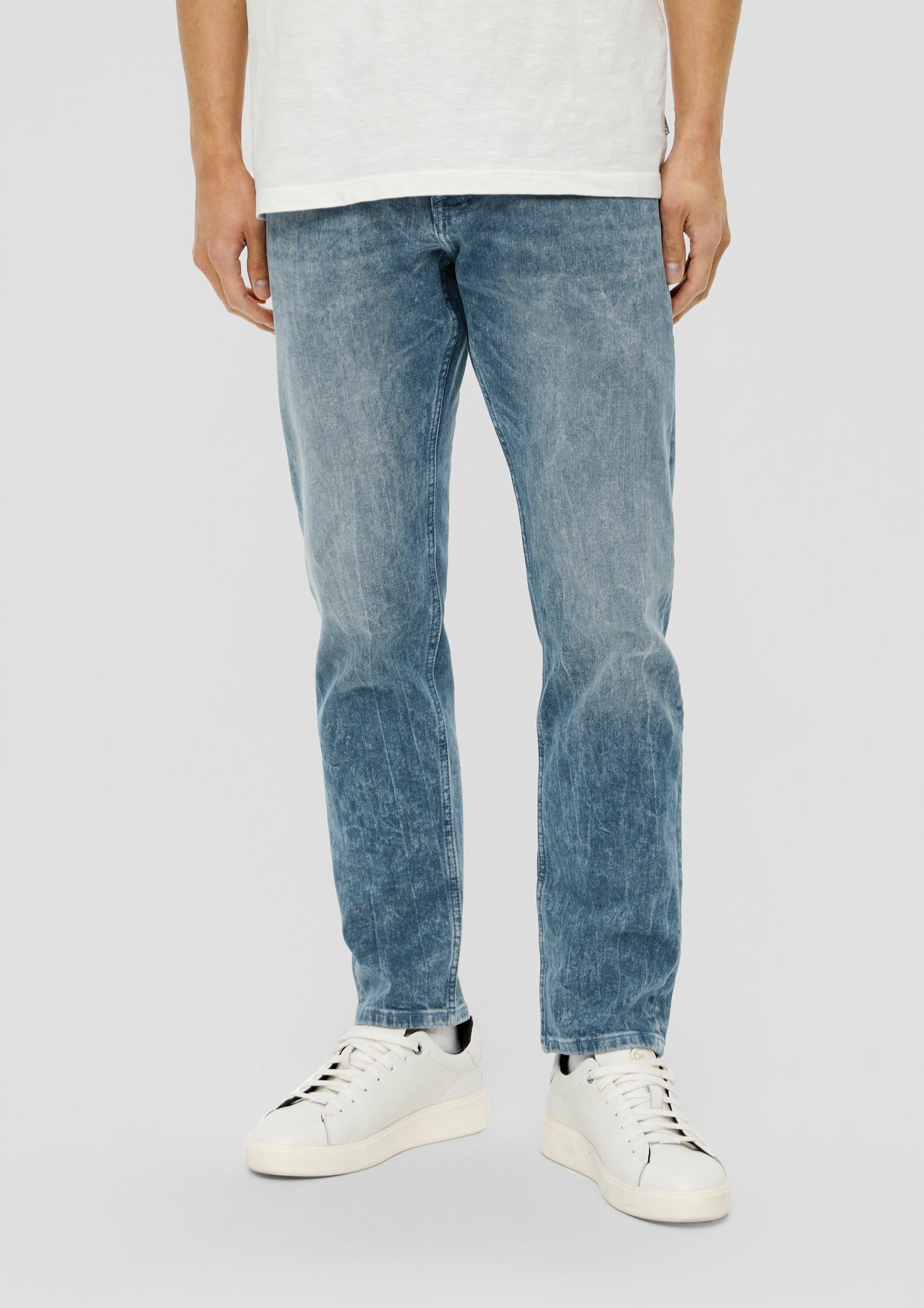 Leg Rise Jeans Mauro Stoffhose Waschung s.Oliver High / Regular Fit / Tapered /