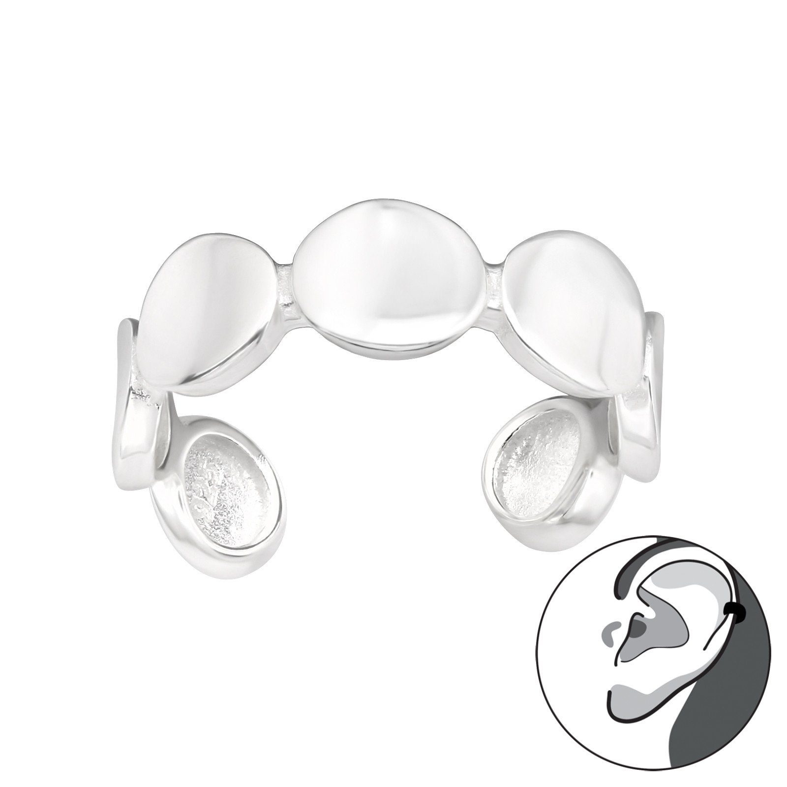 ALEXANDER YORK Ohrklemme Ear Cuff PLÄTTCHEN günstig online kaufen