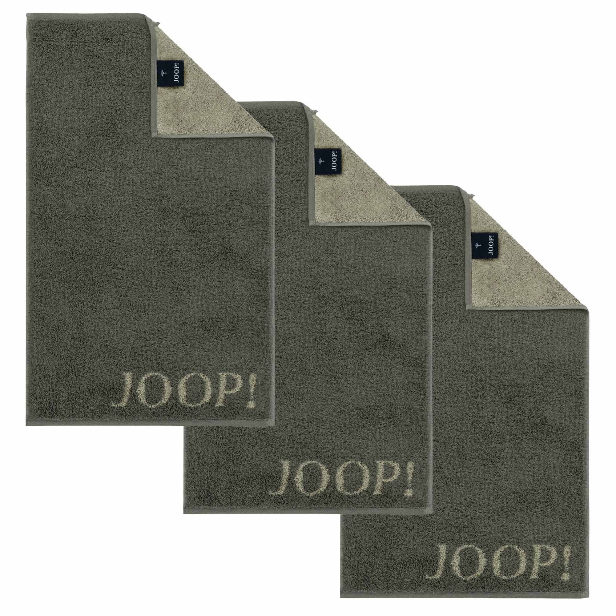 JOOP! Рушники для гостей Unisex Gästetuch 3er Pack Baumwolle, Frottier (Packung, 3-St)