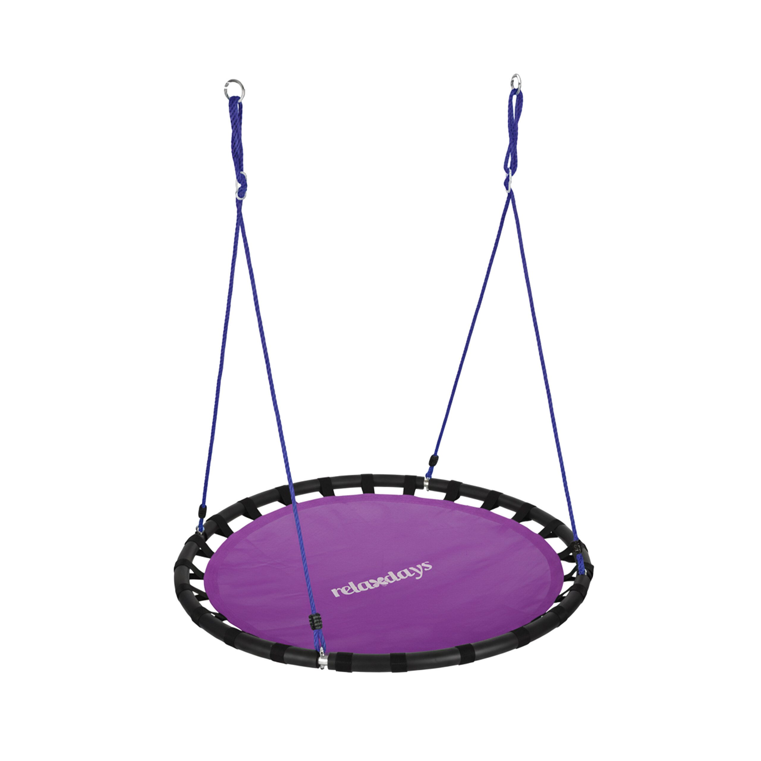 relaxdays Nestschaukel 120cm, (1-tlg), lila