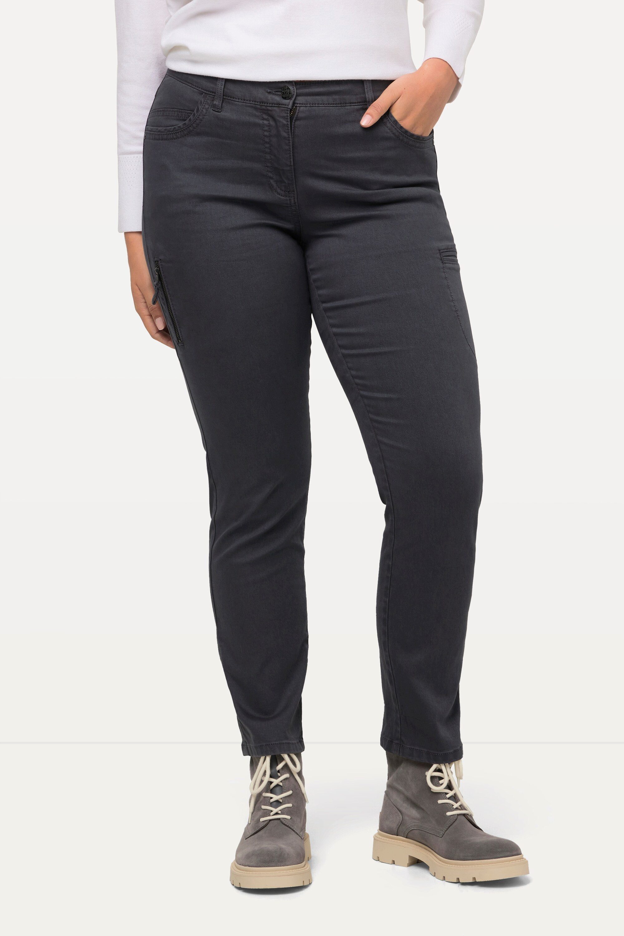 Ulla Popken Cargoshorts Cargohose Sammy Zierband günstig online kaufen