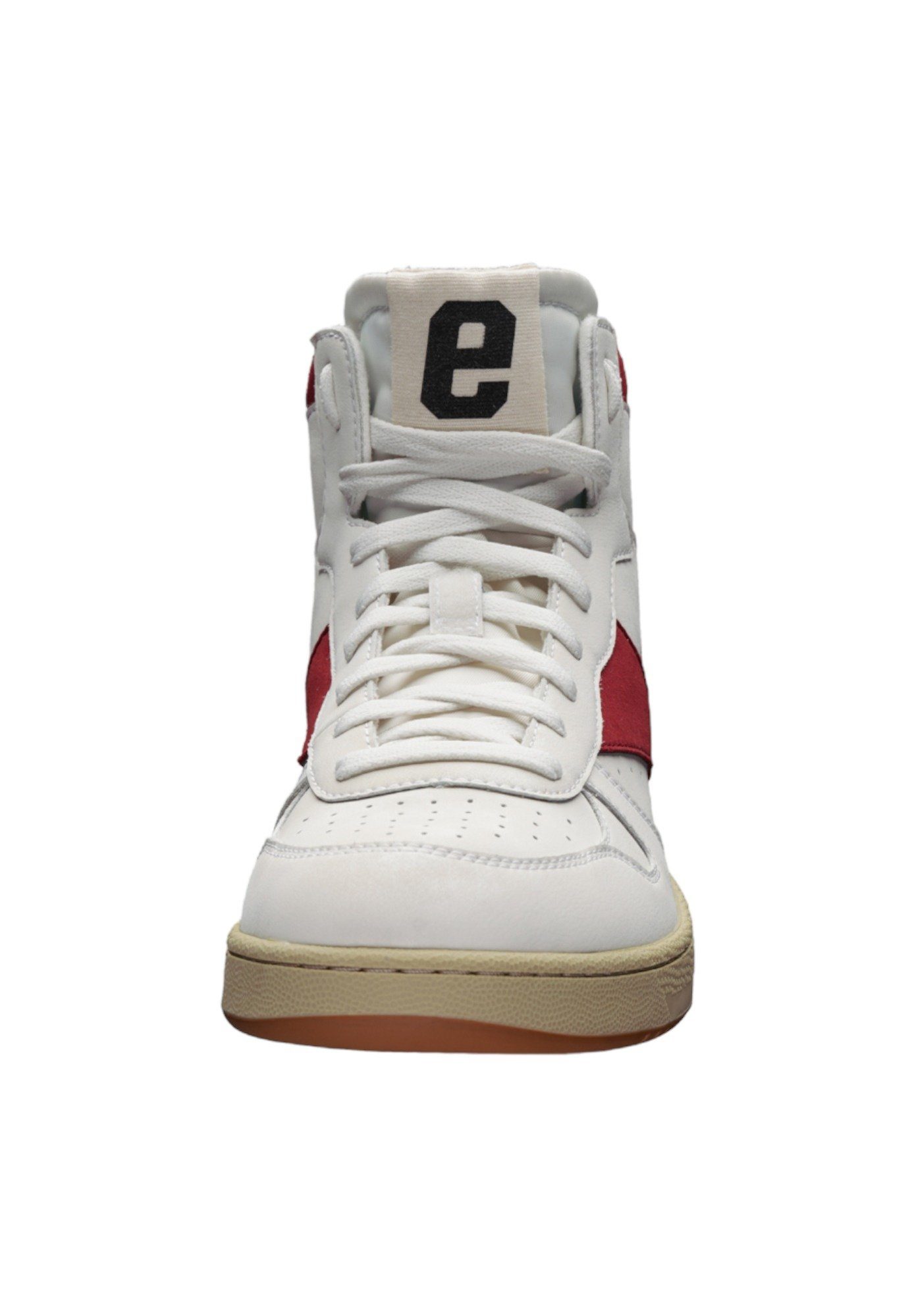 ETHLETIC Carl Sneaker recycled White Chalk - Rio Accent Red Produkt