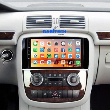 GABITECH 9 Zoll Autoradio Android 13 für Mercedes Benz R-Klasse GPS Navi BT Einbau-Navigationsgerät (Drahtloses Carplay & Android Auto,3D Navi,2GB RAM; 32GB ROM,WiFi,DAB)