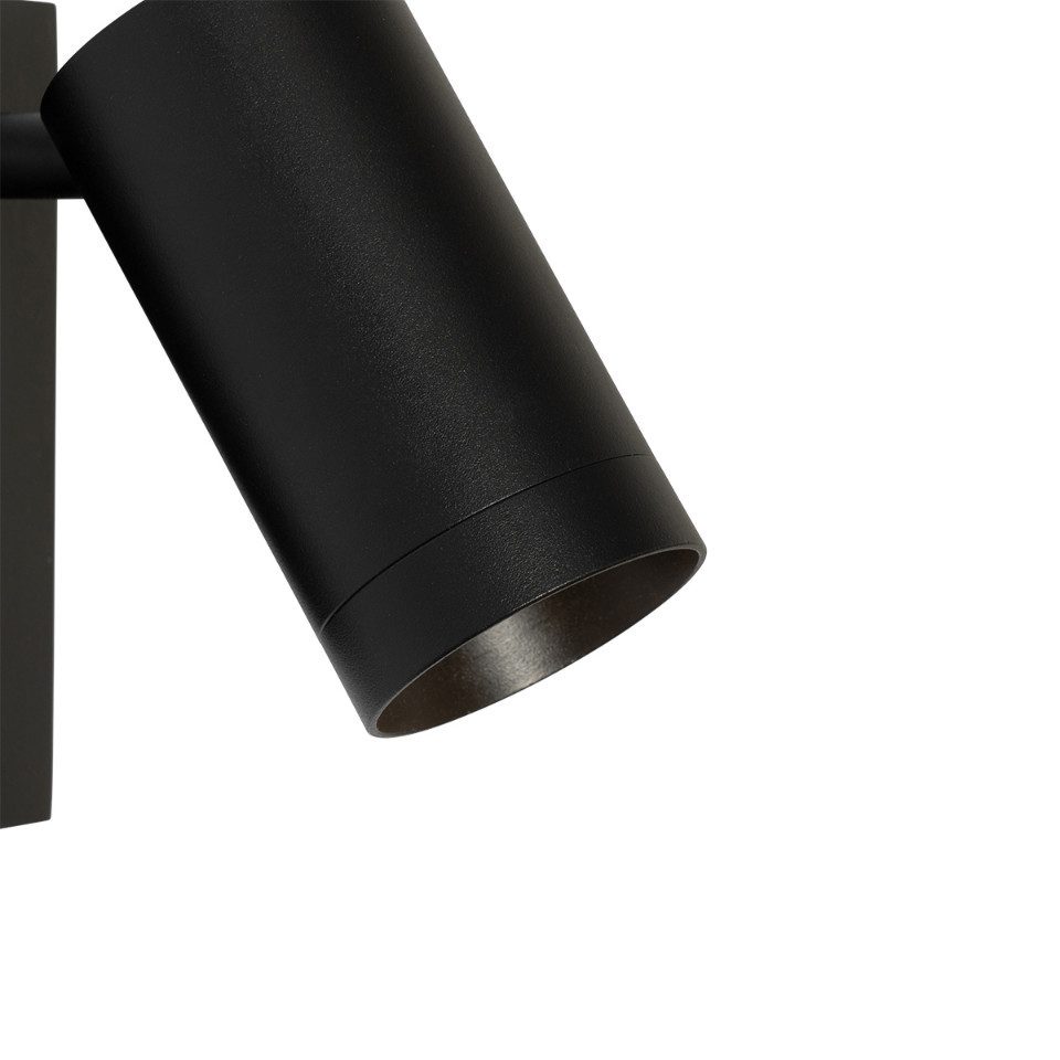 Qazqa Wandleuchte Jeana luxe, ohne Leuchtmittel, GU10, Schwarz, Modern, Alu günstig online kaufen