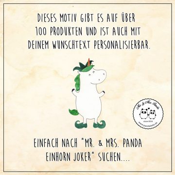 Mr. & Mrs. Panda Handtuch Einhorn Joker - Rot Pastell - Geschenk, Kasper, Sport Handtuch, Einhö, (1-St), Kreative Sprüche