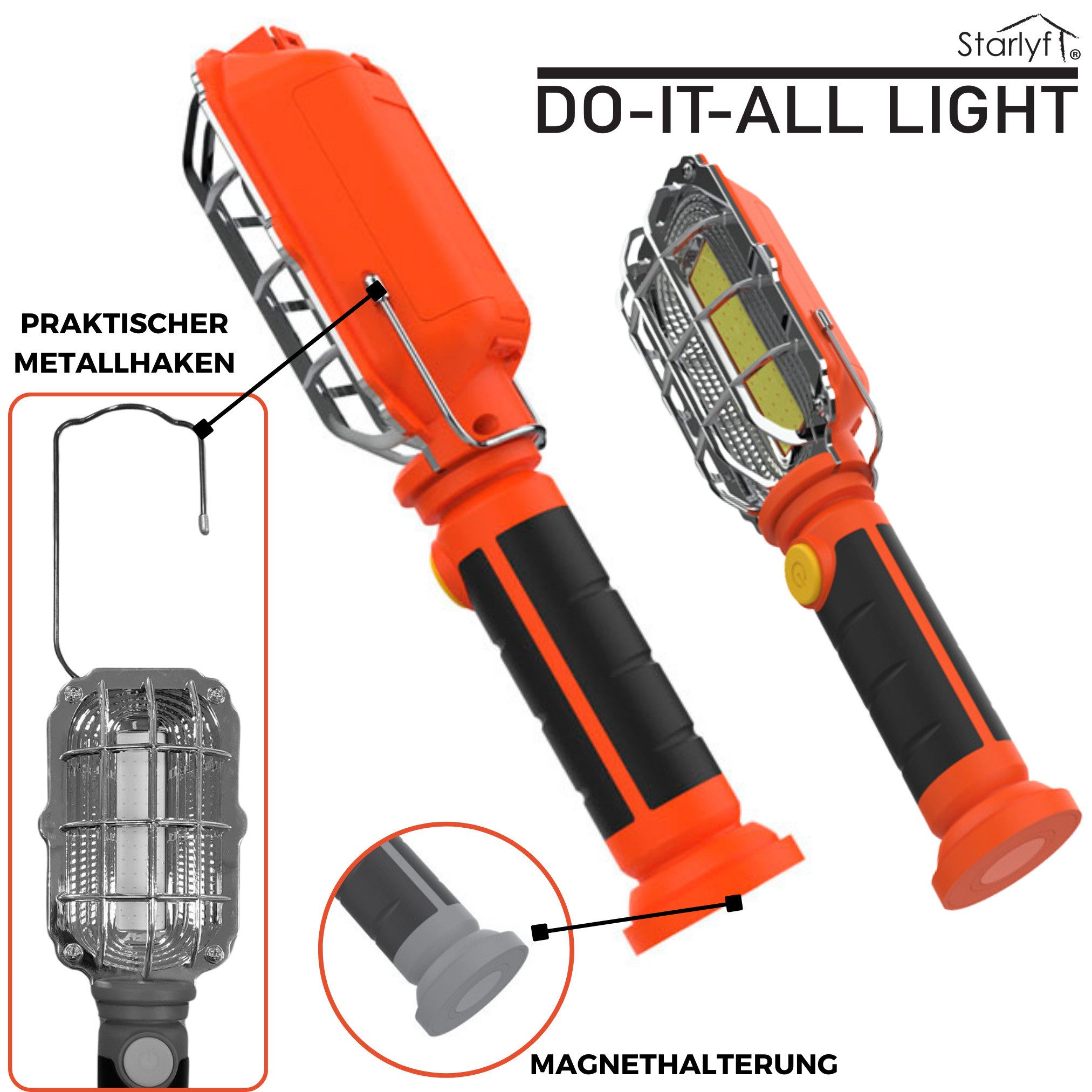 ALLOMN Manuelle LED-Taschenlampe (2 Stück) – Solar & Handkurbel, Notfalllicht Für Camping & Outdoor