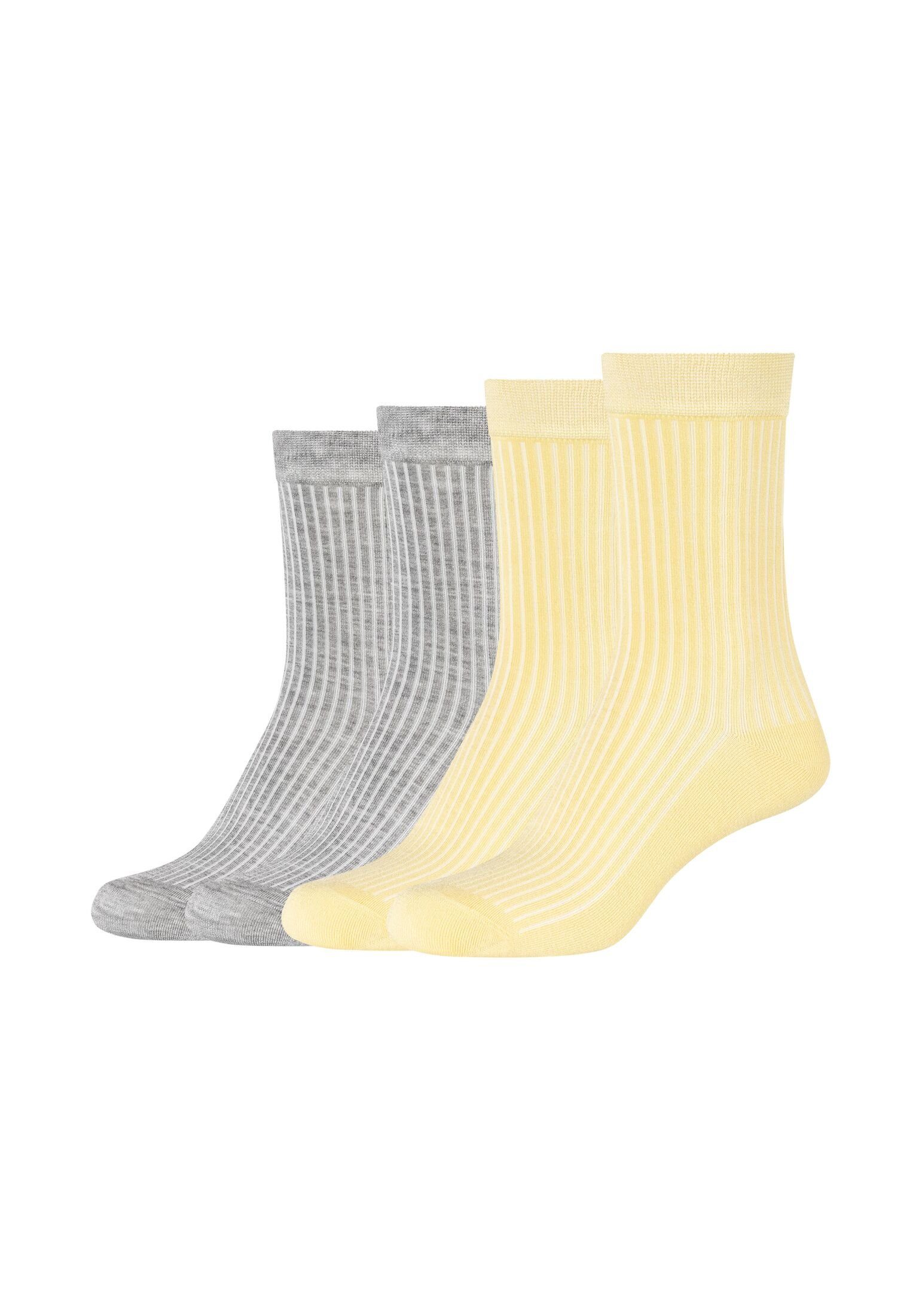 Camano Socken Socken 4er Pack, Keine Druckstellen: handgekettelte  Zehennähte und Komfort