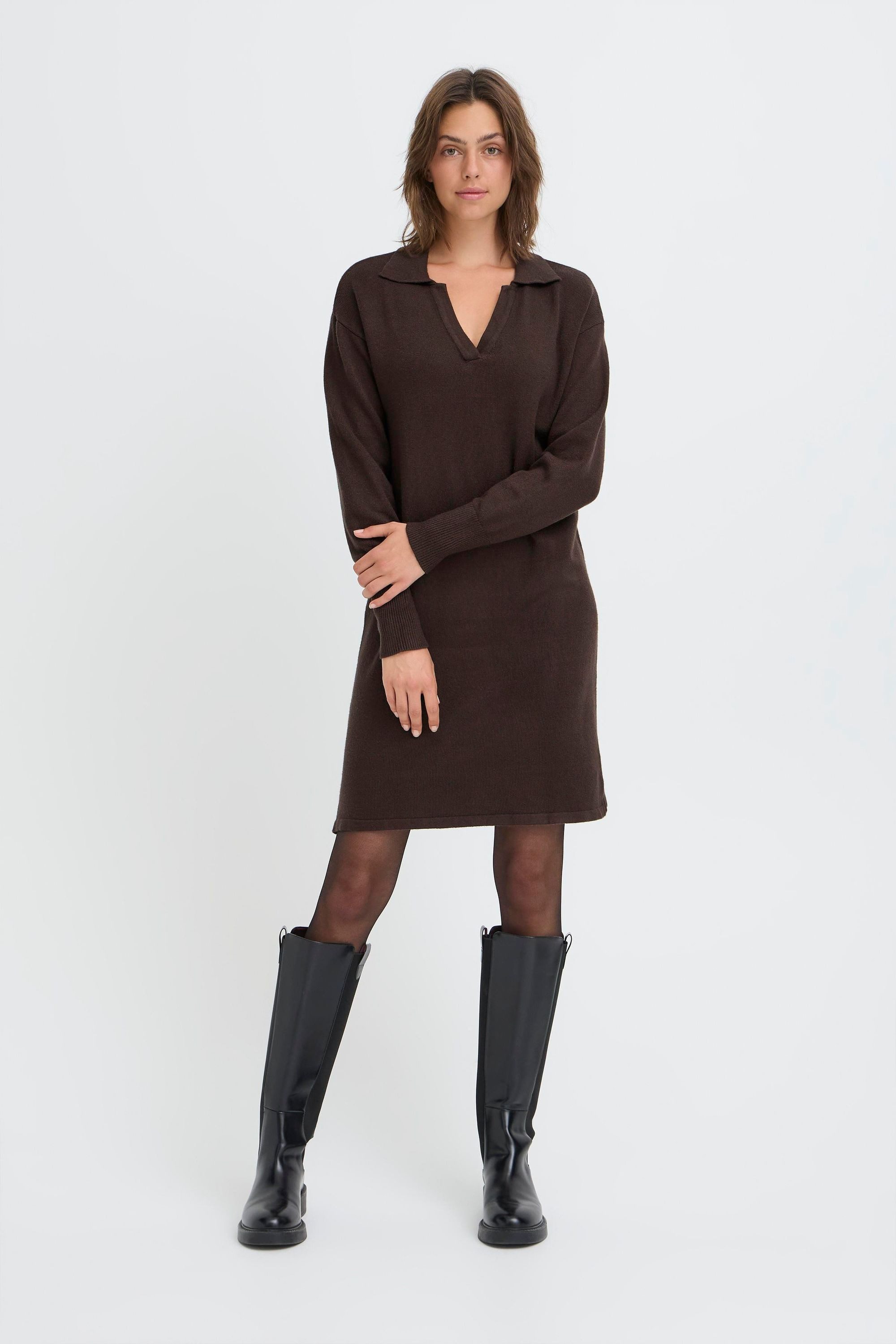 OXMO Strickkleid OXNera Modisches Kleid