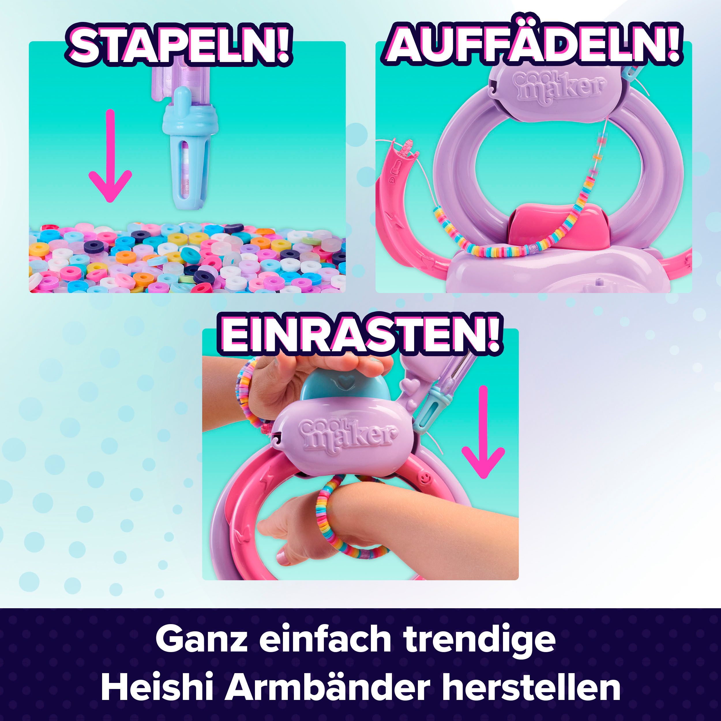 Spin Master Kreativset Cool Maker Stack'd Heishi Armband Studio