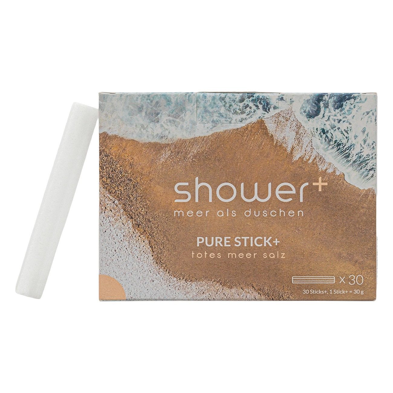 Shower+ Badezusatz PURE STICK+ 30er Pack TOTES MEER SALZ, Nachfüllsticks für shower+ Salzdusche