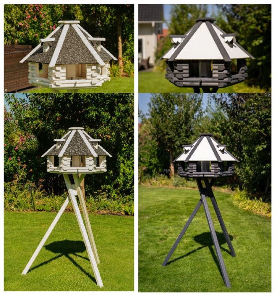 DSH DEKO SHOP HANNUSCH Vogelhaus V13 XXL Stein in weiß oder grau günstig online kaufen