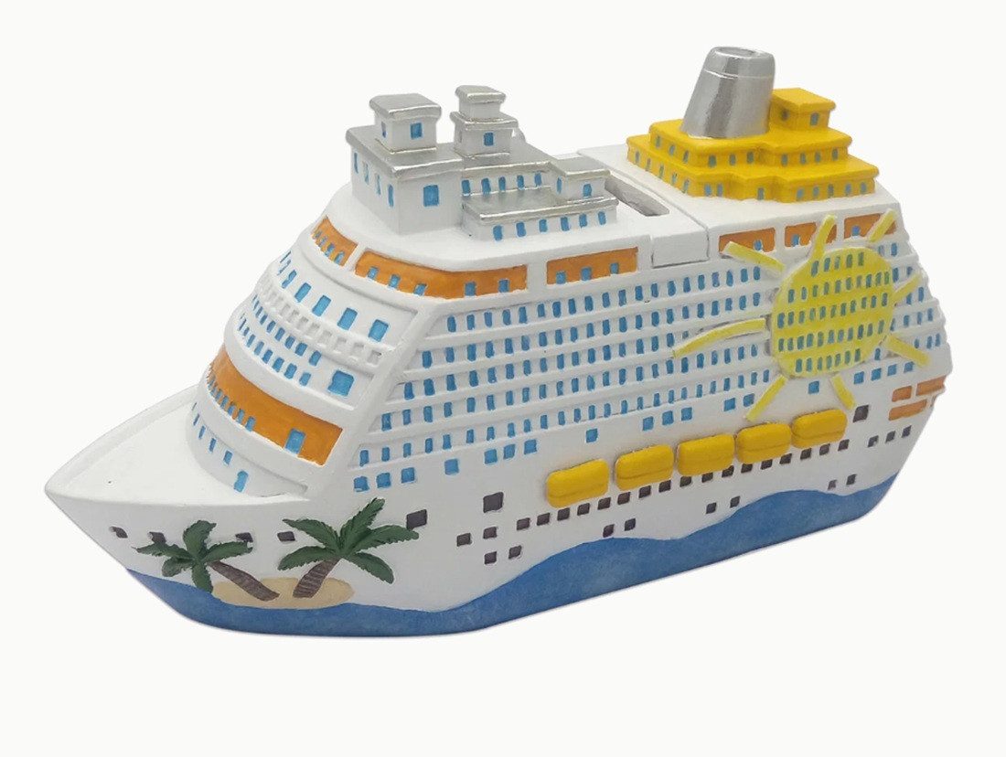Wurm Spardose Spardose Sparschwein Sparbüchse Kreuzfahrschiff 20x11x7 cm – Bild 2 von 5