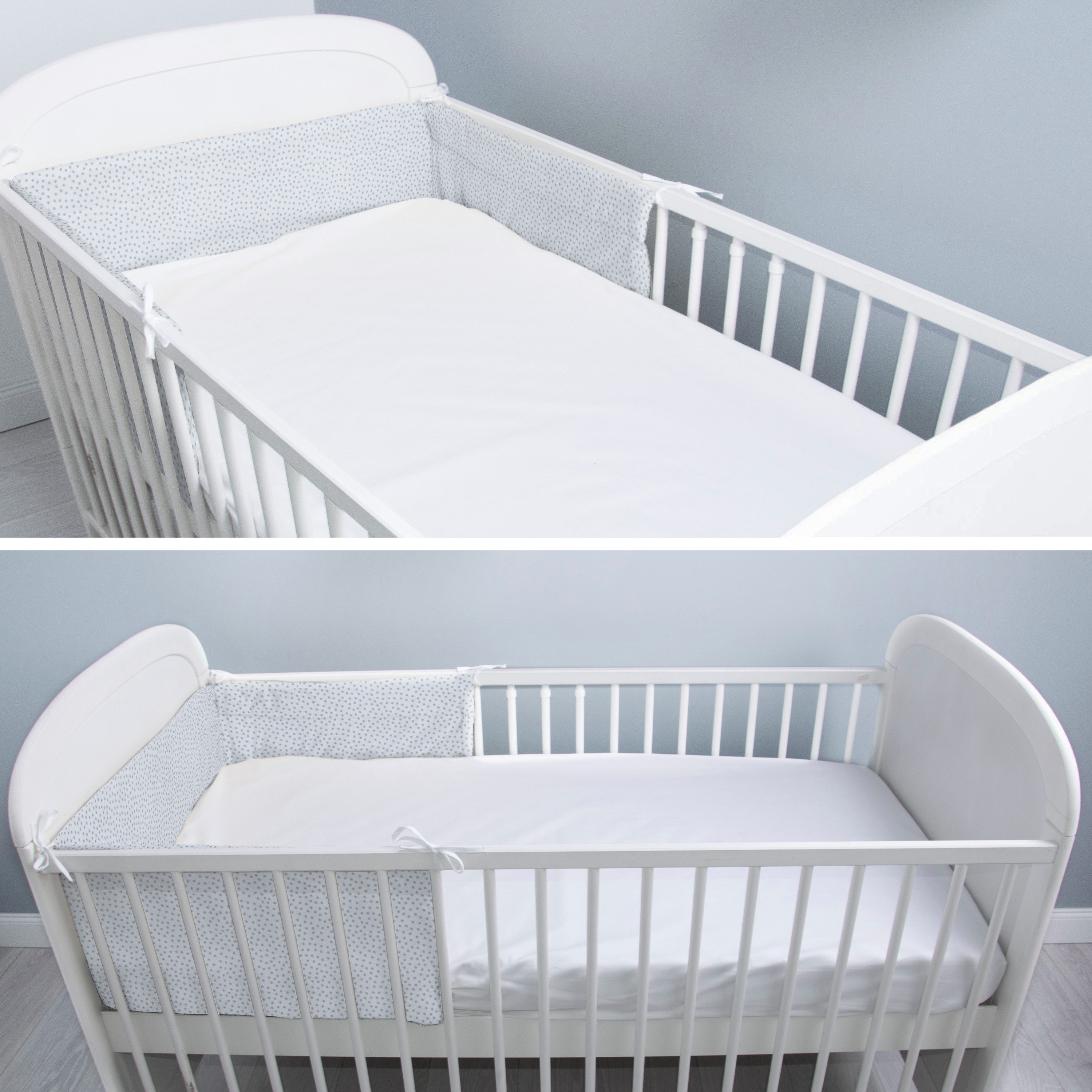 Amilian Bettnestchen - Bettumrandung 180x30 cm für Kinderbett 120x60 geeignet (Kopfschutz), (Nestchen, Kantenschutz), Umrandungen