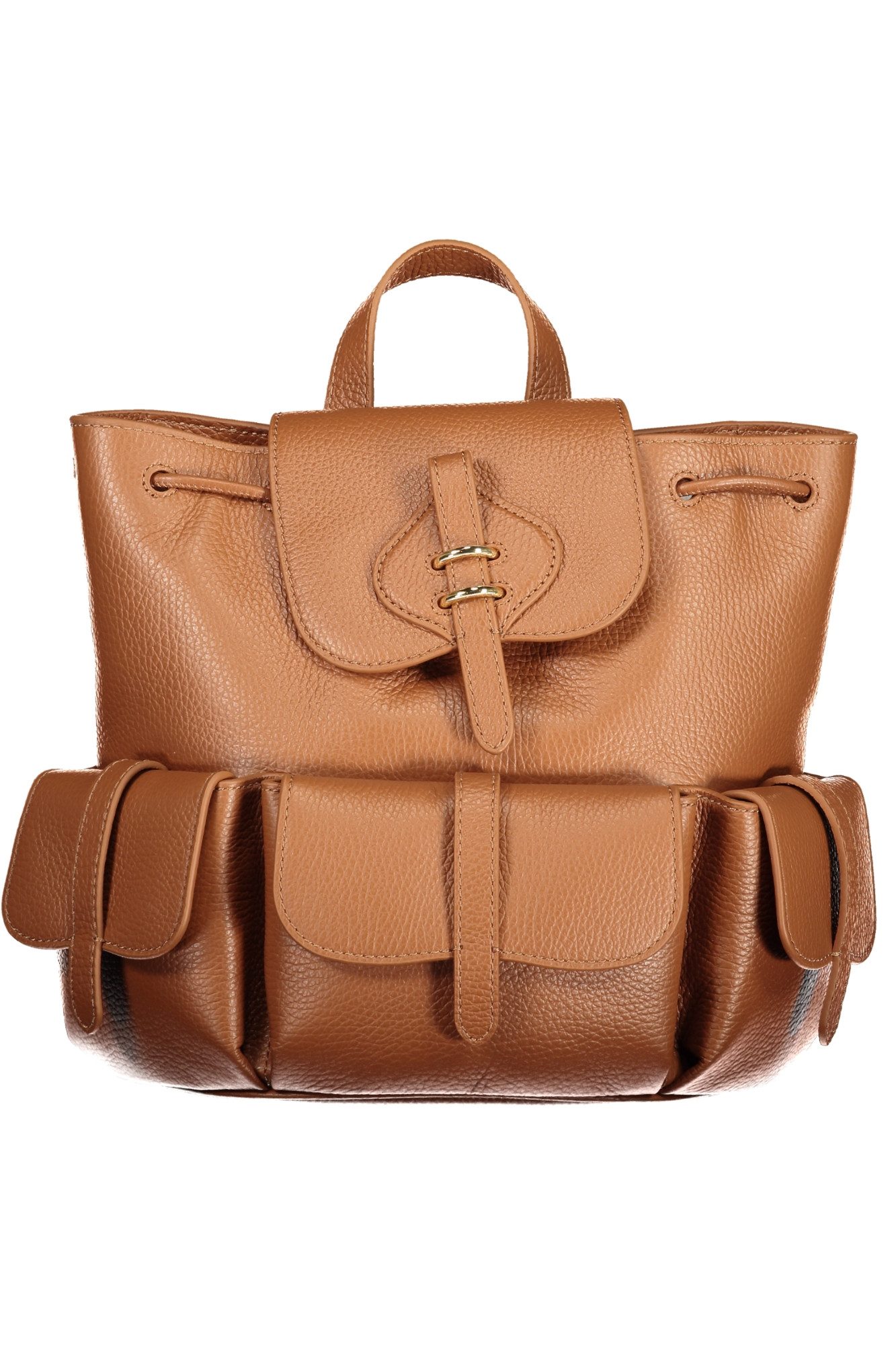 COCCINELLE Rucksack, Eleganter Damen-Rucksack in Braun mit praktischen Taschen & Details