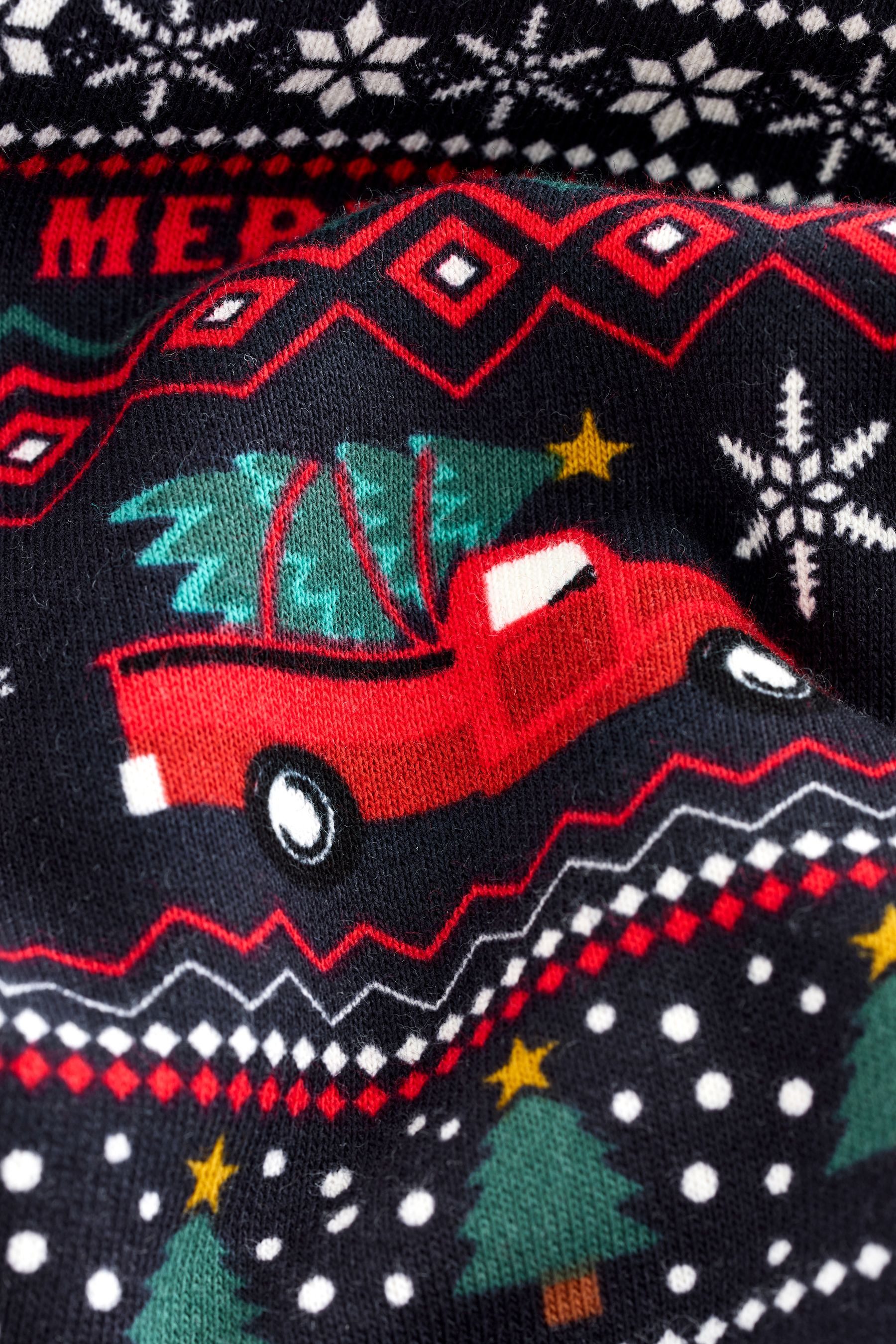 Next Sweater Rundhals-Sweatshirt mit weihnachtlichem Muster (1-tlg) günstig online kaufen