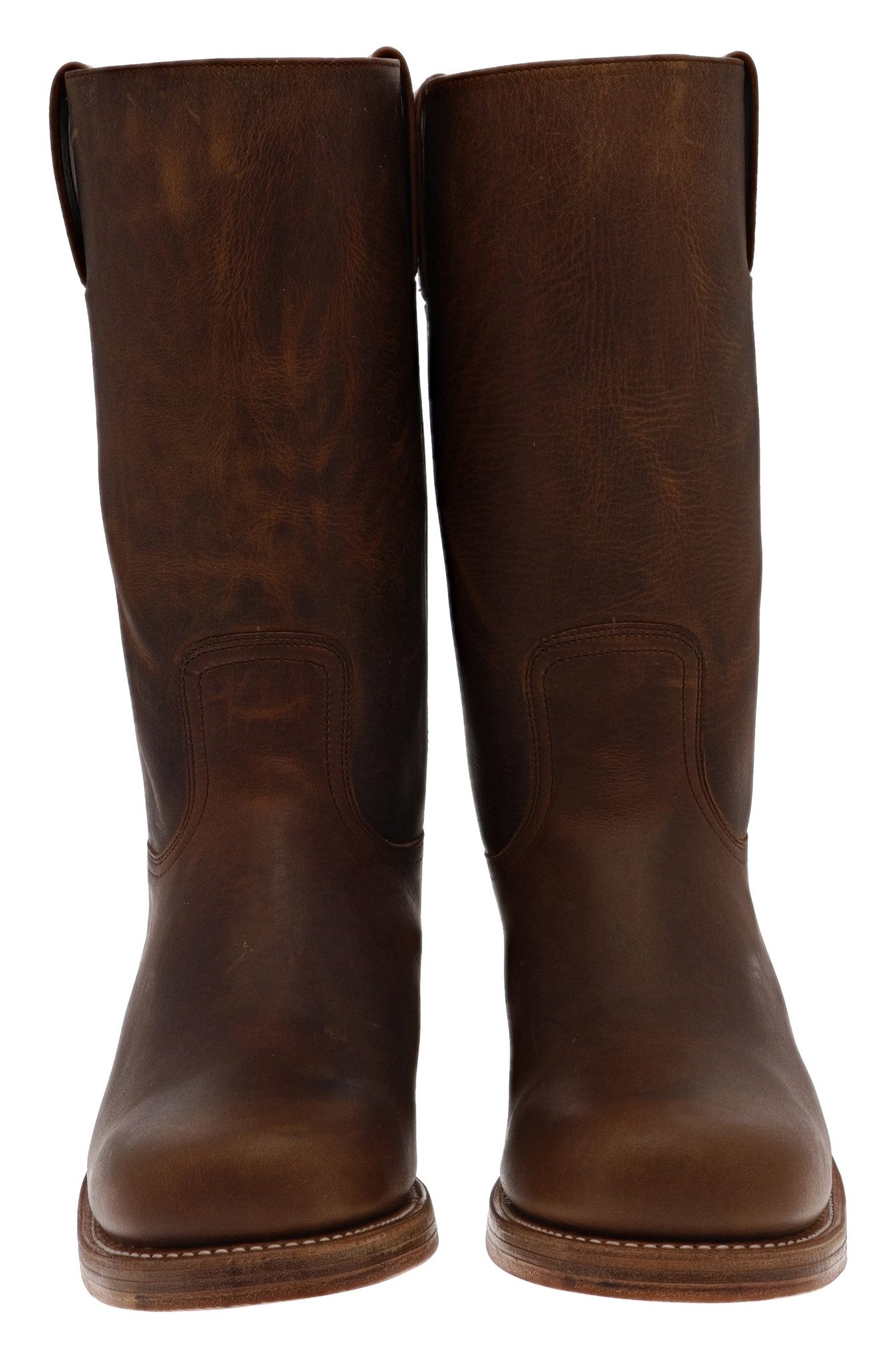 Sendra Boots 3162 Braun Cowboystiefel Rahmengenäht Unisex Lederstiefel, Lederlaufsohle