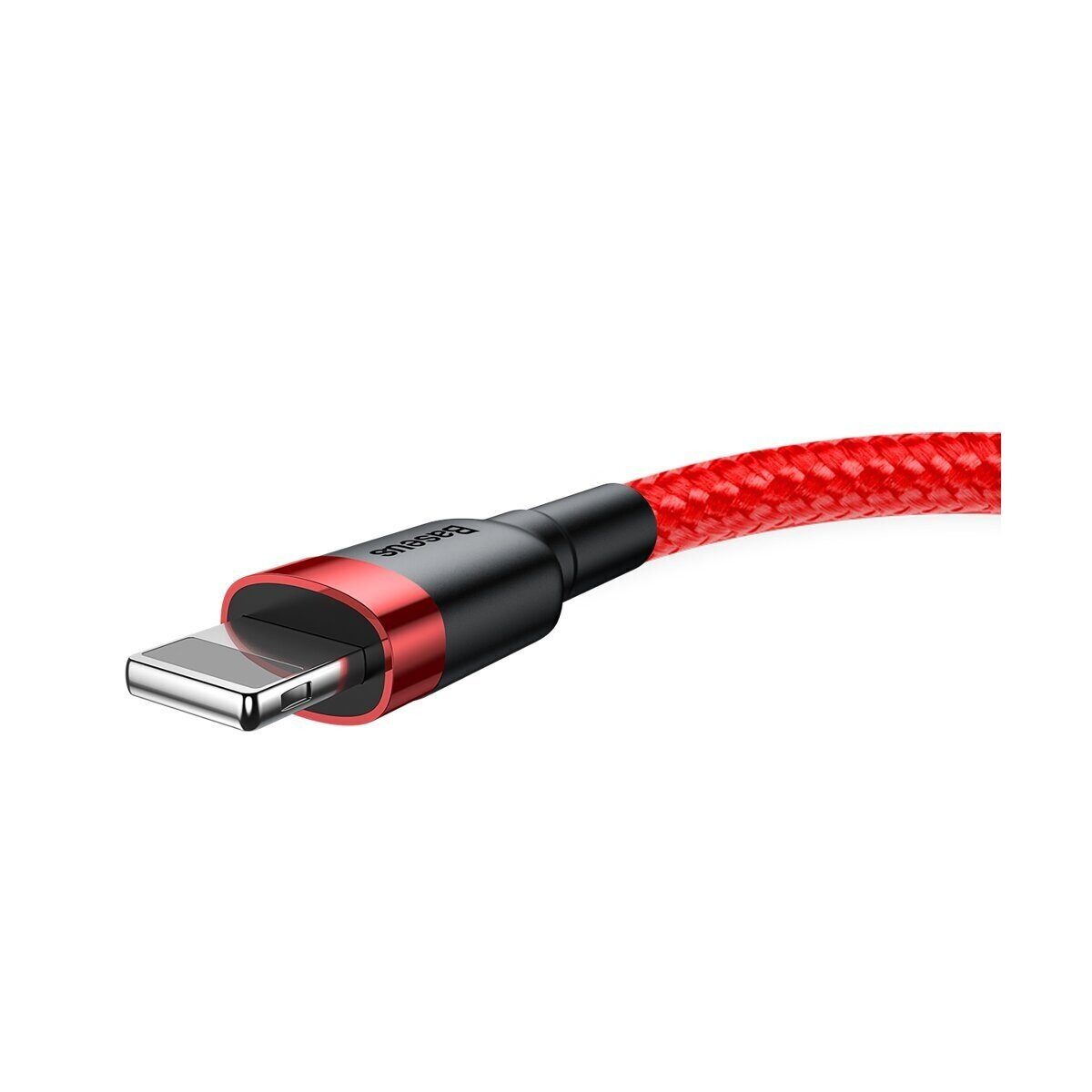 Baseus Baseus QC3.0 2.4A Schnell-Ladekabel Lightning Kabel 2,4A 1m rot Smartphone-Kabel