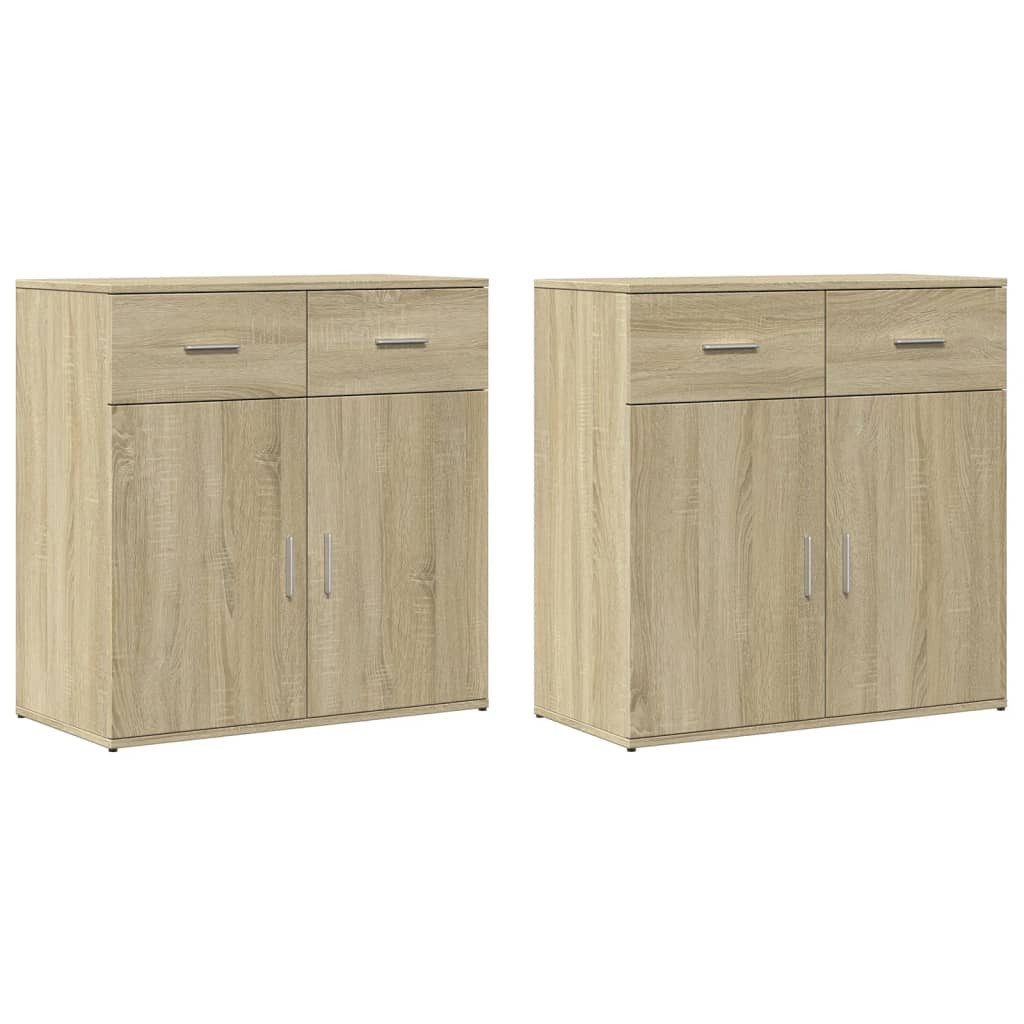 vidaXL Sideboard Sideboards 2 Stk. Sonoma-Eiche günstig online kaufen
