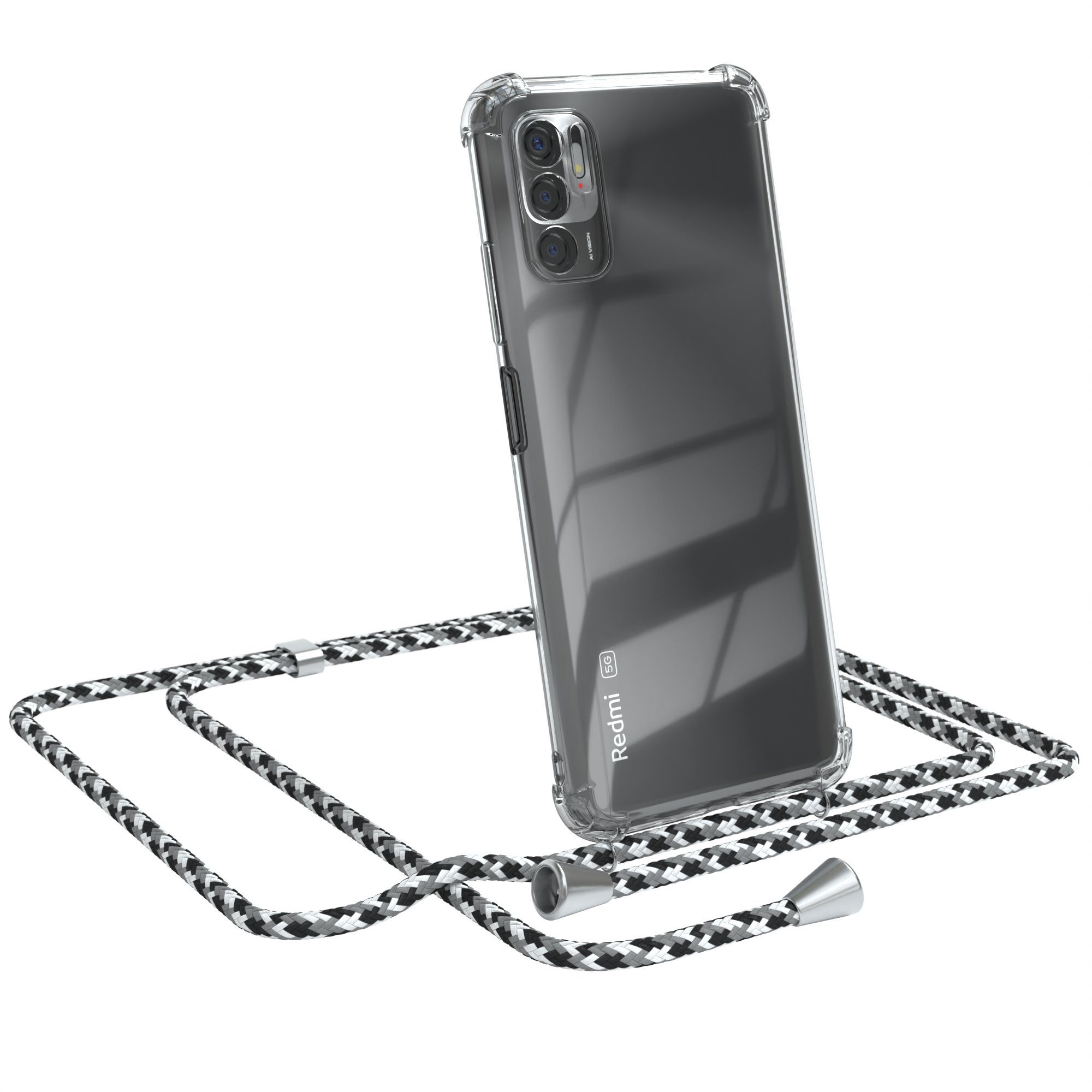 Handykette Hülle mit Kette für Xiaomi Redmi Note 10 5G