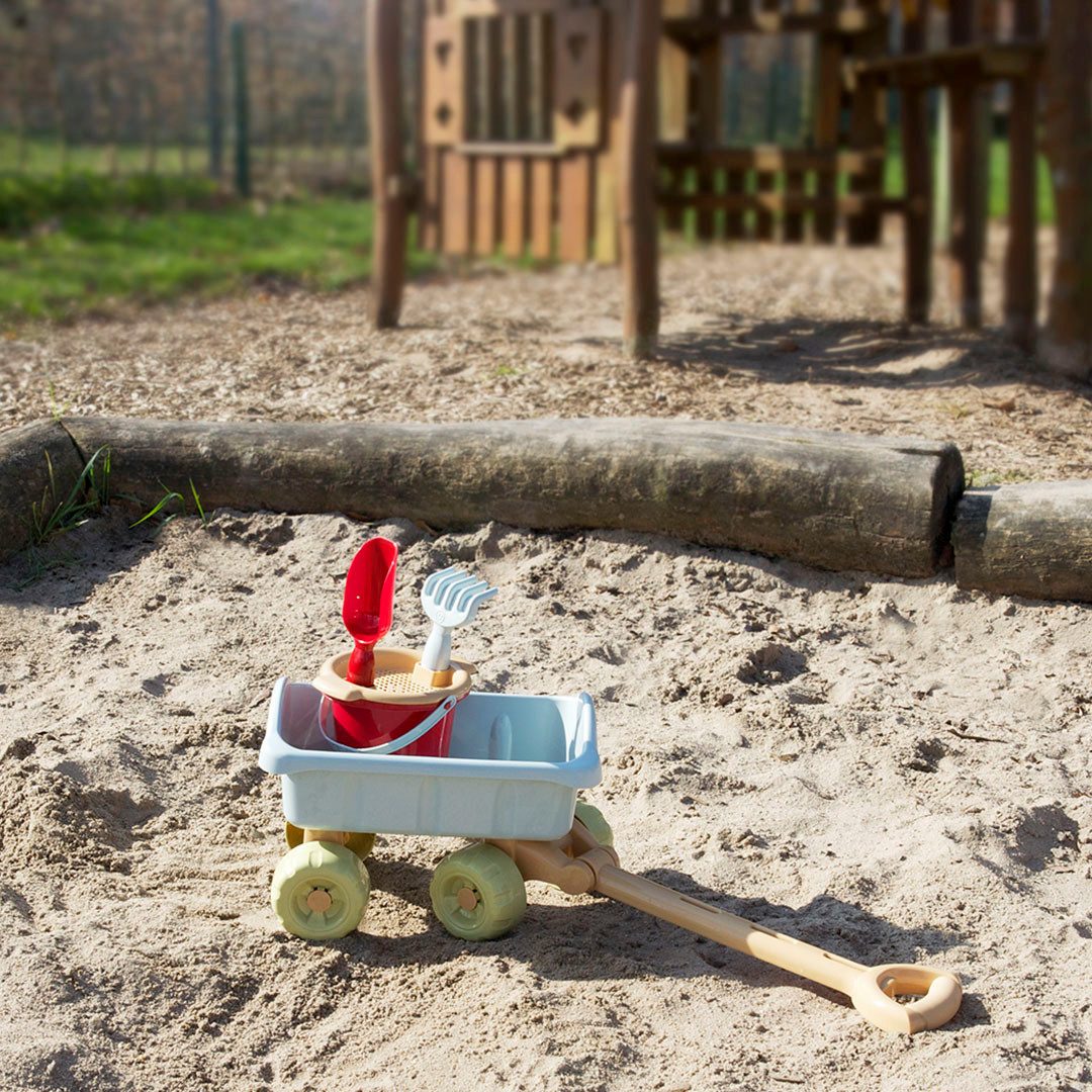 Little Foot small wagon, play wagon with bucket set, made of recycled plastic, Made in Germany