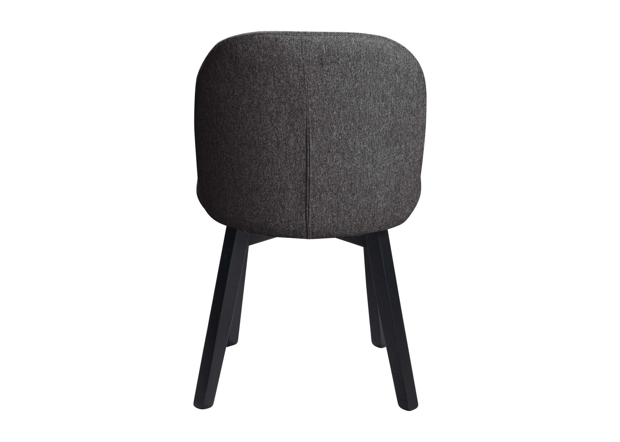 OTTO home 4-Fußstuhl Aretha Esszimmerstuhl, Wohnstuhl, Polsterstuhl, Essstuhl (Set, 2 St), schwarz lackiertes Gestell aus massivem Buchenholz, gepolstertert – Bild 4 von 5