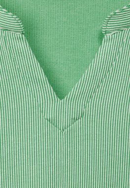 Cecil 3/4-Arm-Shirt mit geschlitztem Rundhalsausschnitt