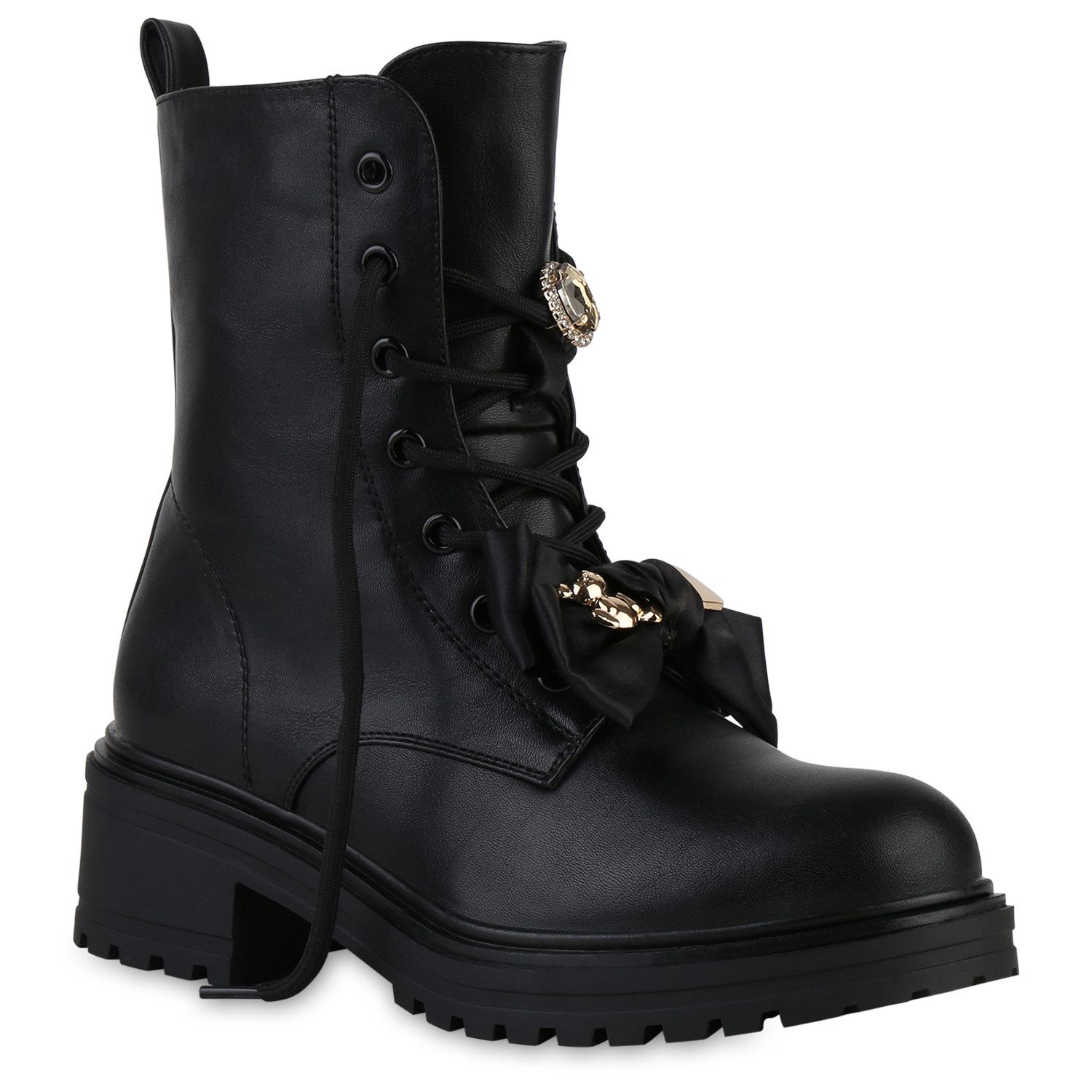 VAN HILL 841443 Schnürstiefelette Damen Gefütterte Schnürstiefeletten Stief günstig online kaufen