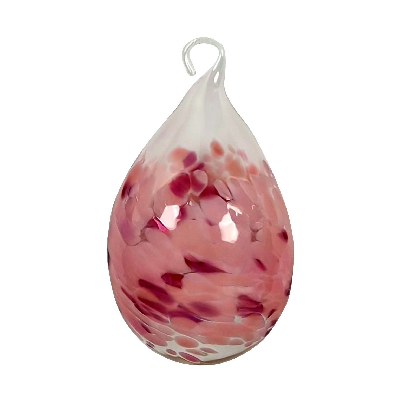 Lauschaer Glas Hängedekoration Osterei bzw. Ostereier aus Glas mundgeblasen handgeformt groß (1 St), aus mundgeblasenem Glas