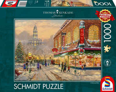 Schmidt Spiele Puzzle Ein Weinachtswunsch. Kinkade Collection 1.000 Teile, 1000 Puzzleteile