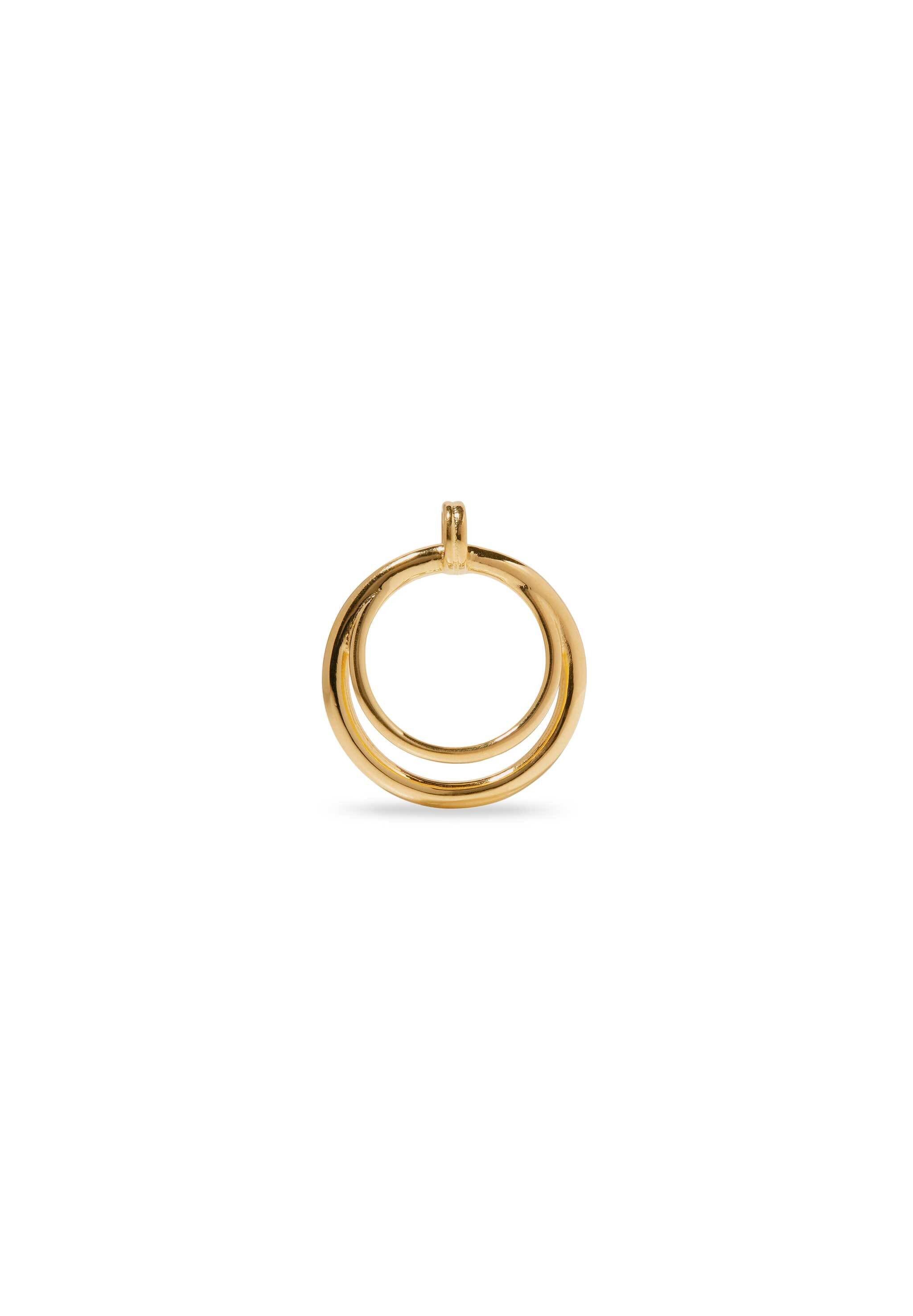 Stilnest Kettenanhänger Duo Kreise 925 Sterling Silber