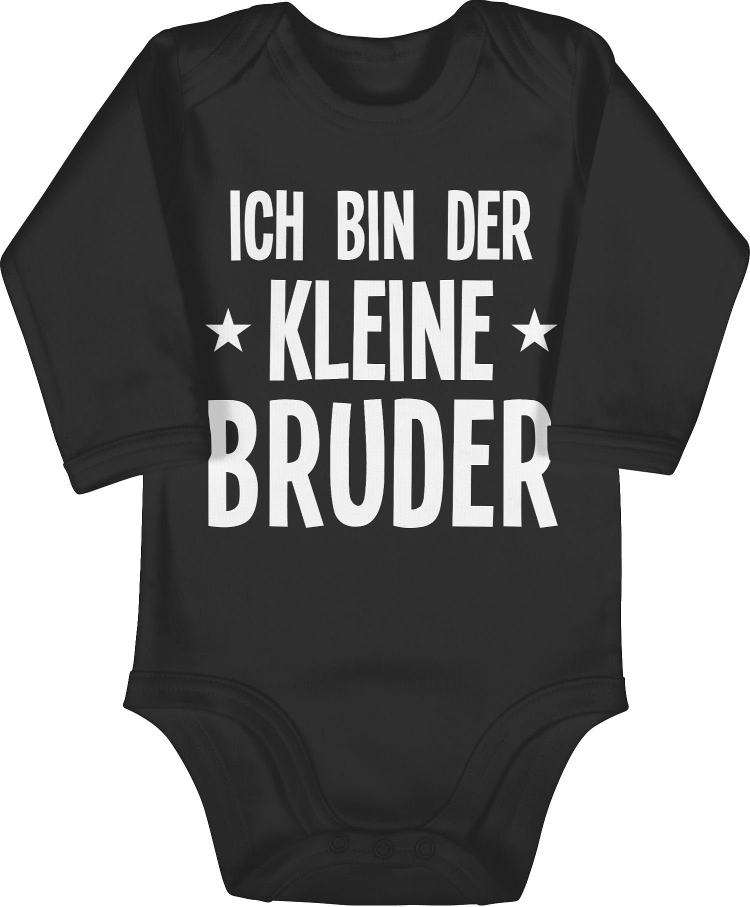 Shirtracer Shirtbody Ich bin der kleine Bruder Kleiner Bruder 2 Schwarz