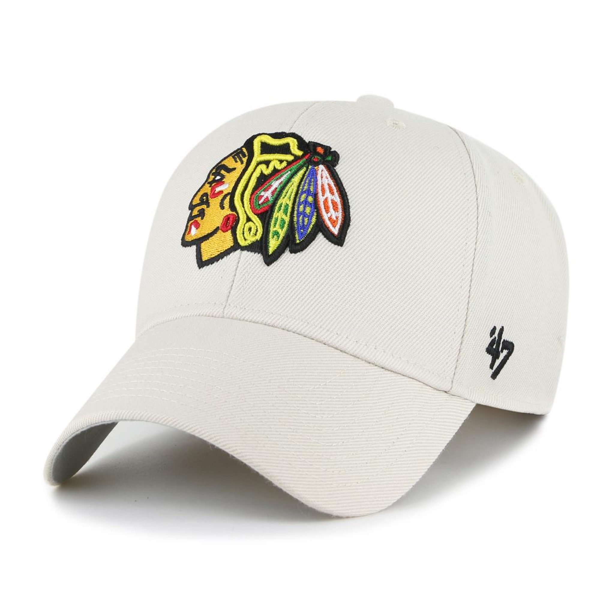 '47 Brand Baseball Cap '47 Brand NHL Chicago Blackhawks Cap '47 MVP (Basecap, Basecap) bestickter Klettverschluss