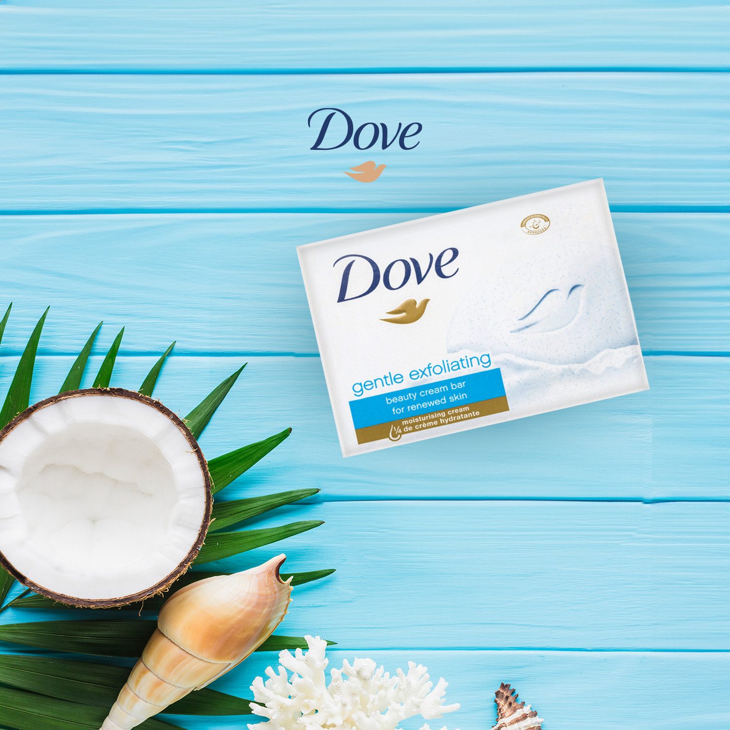 DOVE Gesichtsseife Dove Seifenstück Gentle - feuchtigkeitsspendend und erfrischend, 1-tlg., Dove Seifen feuchte und weiche Haut den ganzen Tag