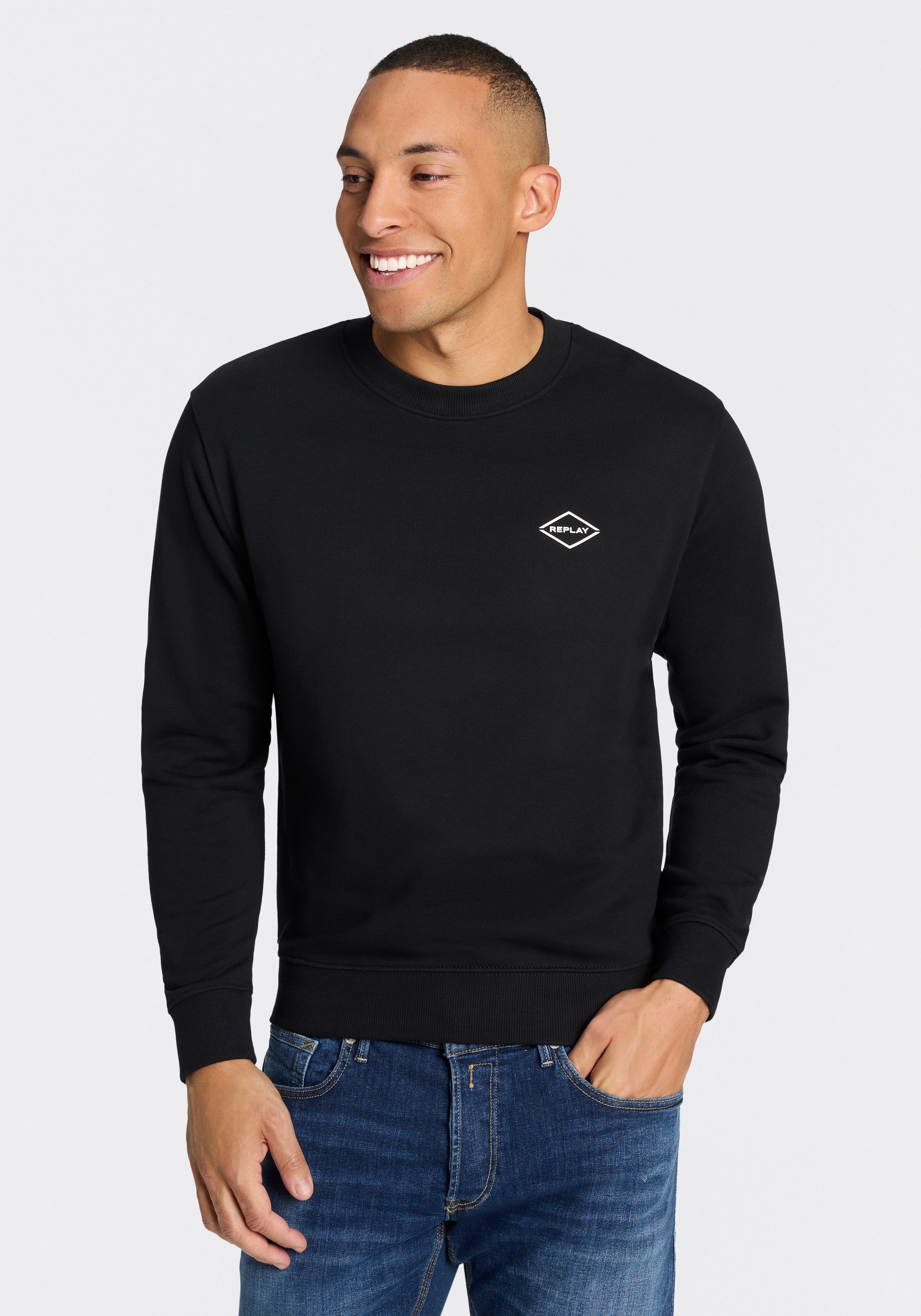 Replay Sweatshirt in Baumwoll-Qualität