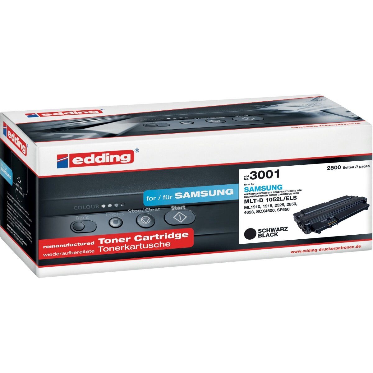 edding Tonerpatrone Toner kompatibel mit Samsung MLT-D 1052L/ELS black