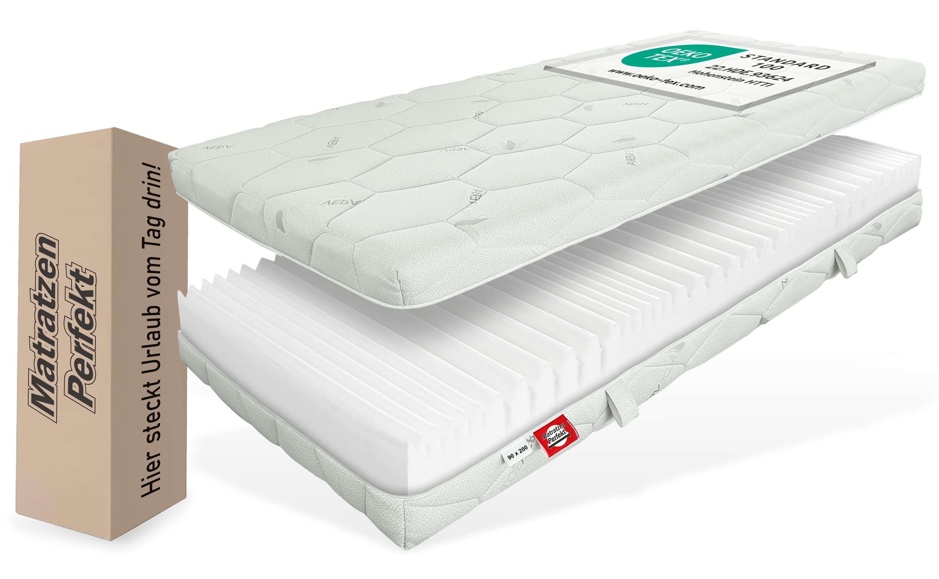 Kaltschaummatratze »MEDISAN PRO Kaltschaummatratze mit 7-Zonen Profil«, Matratzen Perfekt, 22 cm hoch, excellenter Schlafkomfort durch…