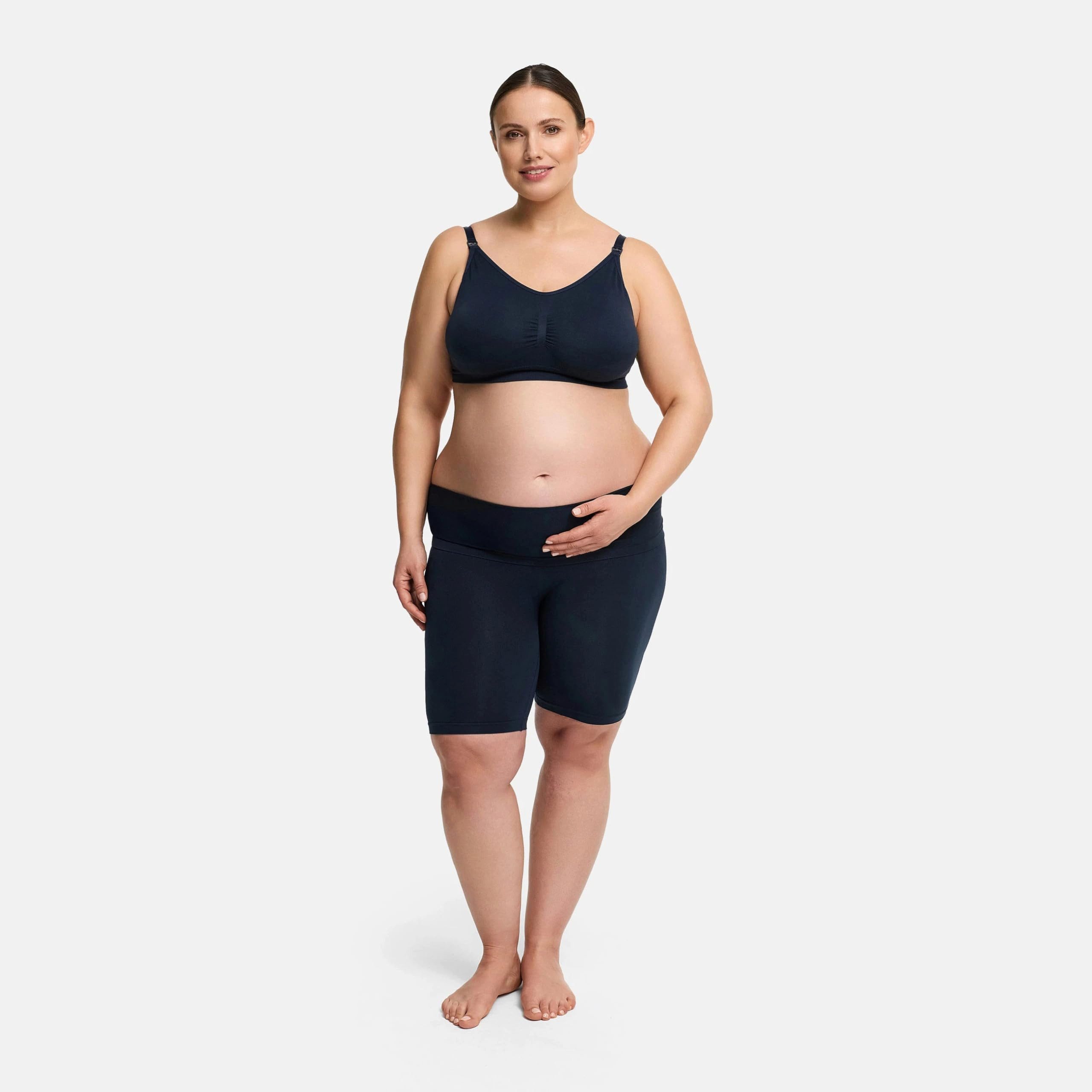 cfab (creamy fabrics) Umstandsleggings Seamless Umstandsshorts mit hohem Bu günstig online kaufen